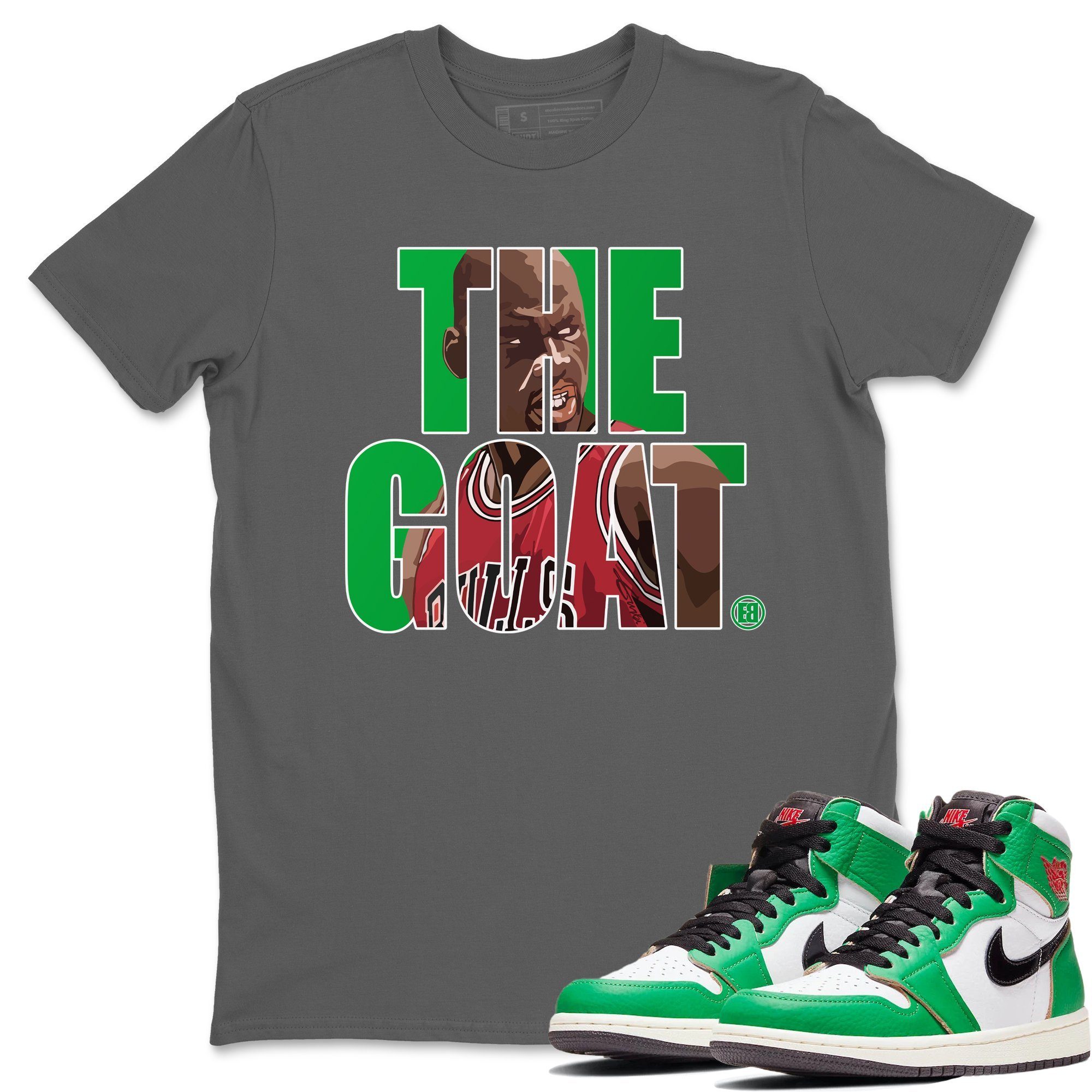 The Goat Unisex Tops - Air Jordan 1 Lucky Green