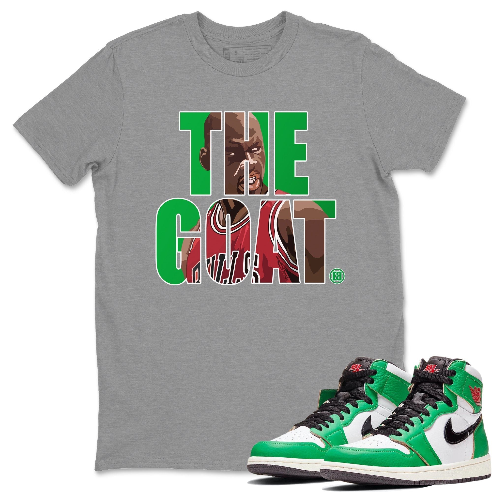 The Goat Unisex Tops - Air Jordan 1 Lucky Green