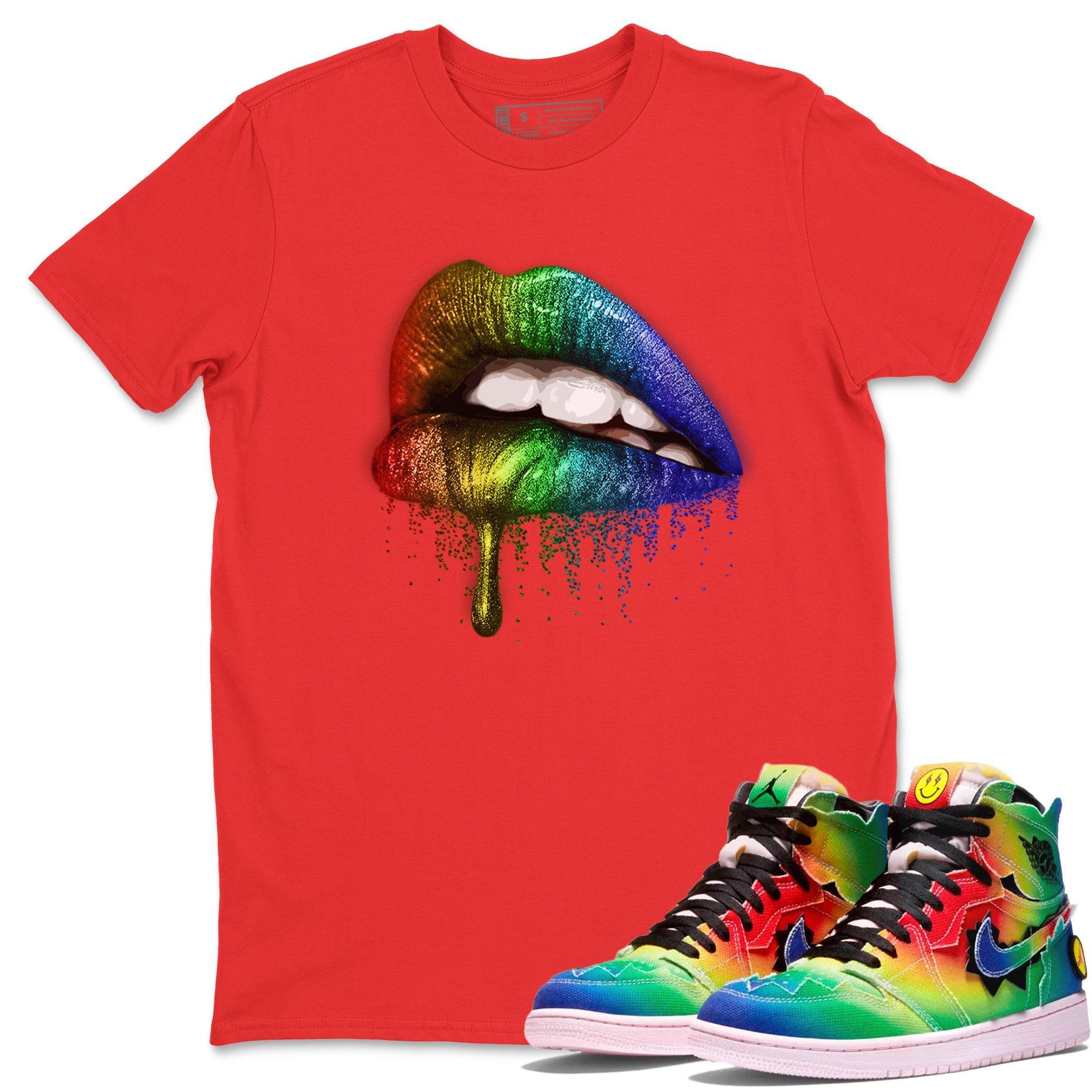 Dripping Lips Unisex Tops - Air Jordan 1 J Balvin