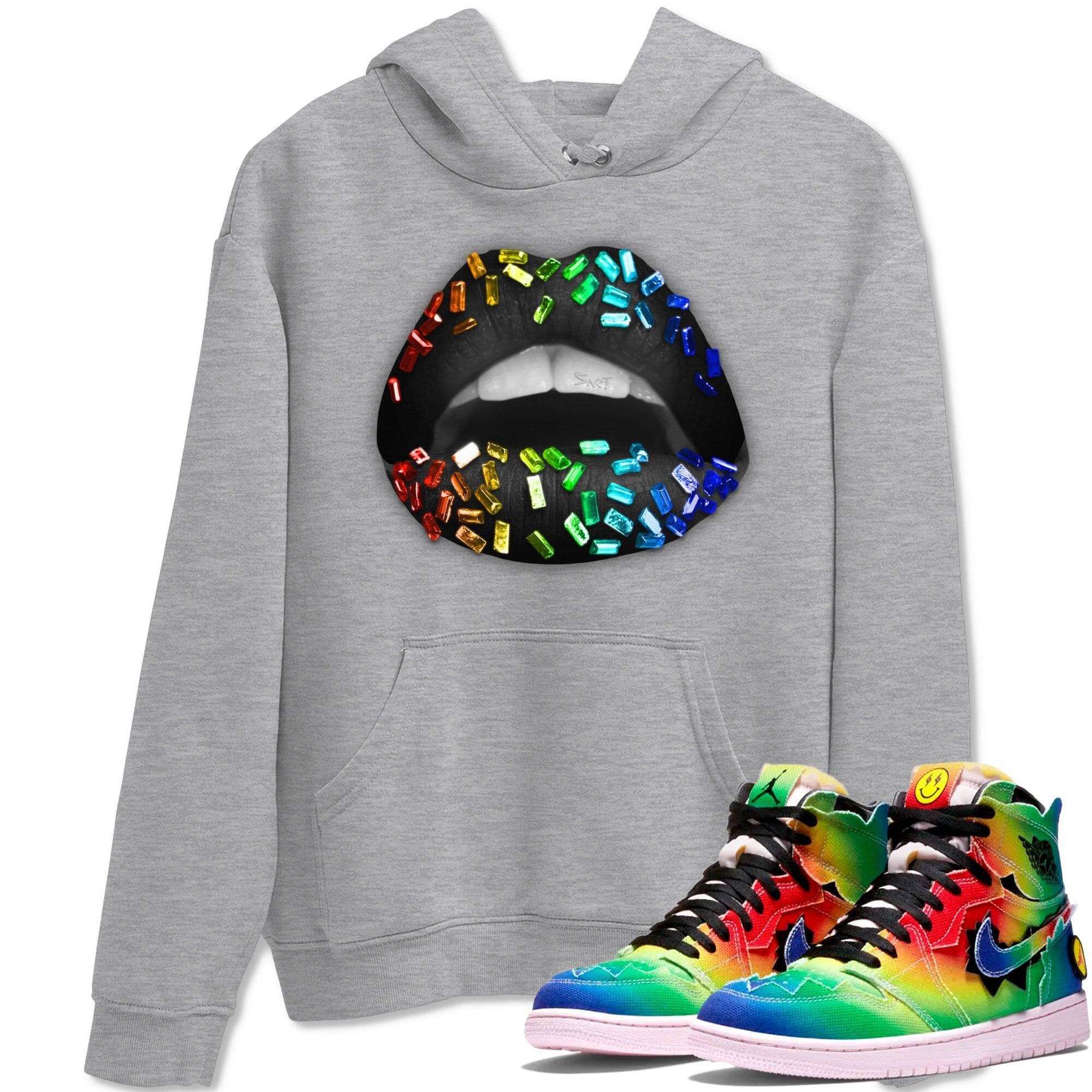 Lips Jewel Unisex Tops - Air Jordan 1 J Balvin