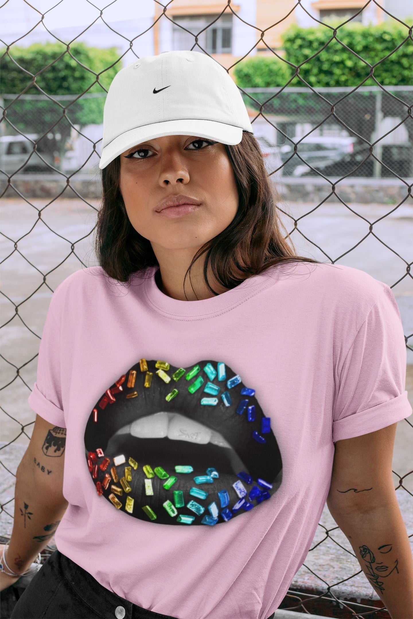 Lips Jewel Unisex Tops - Air Jordan 1 J Balvin