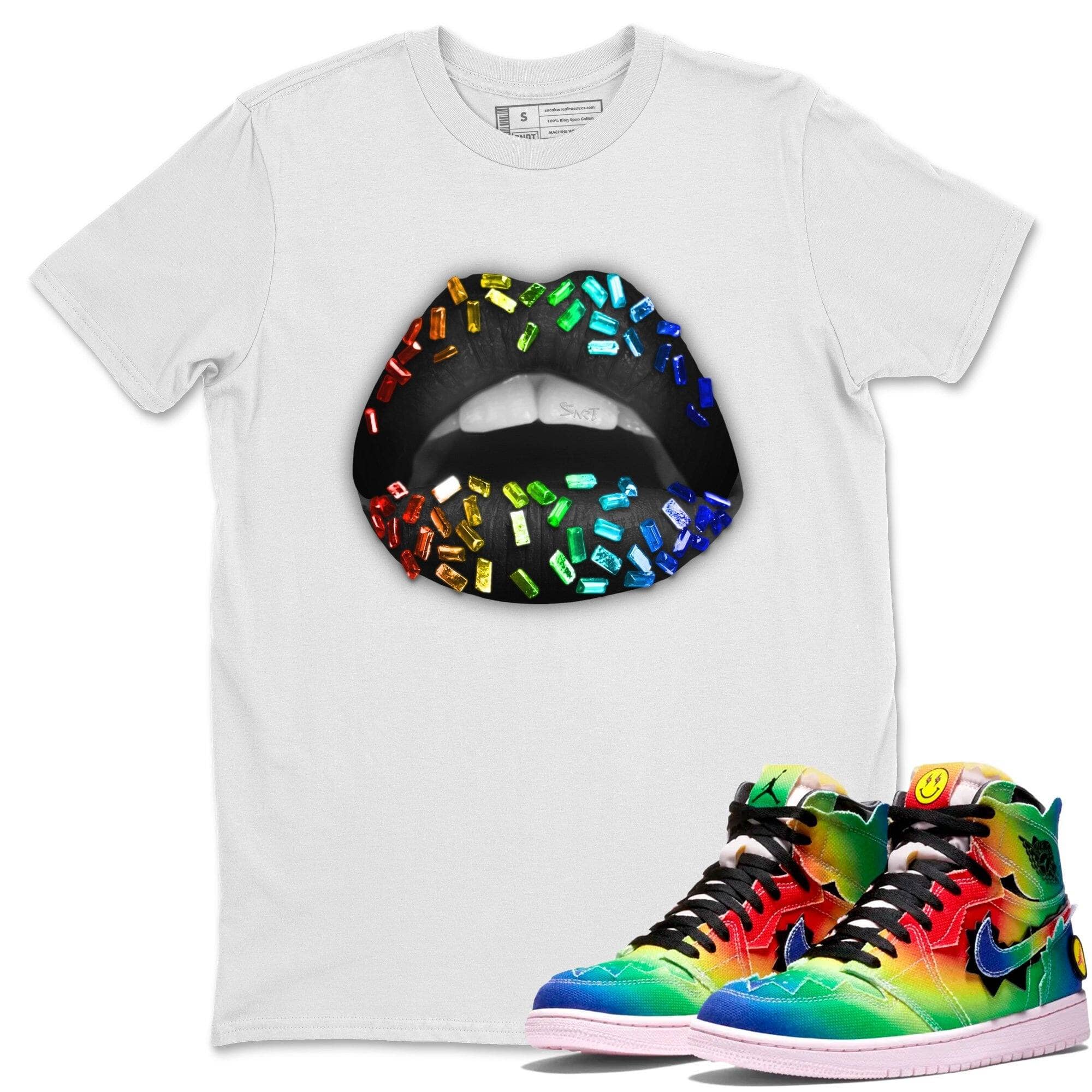 Lips Jewel Unisex Tops - Air Jordan 1 J Balvin