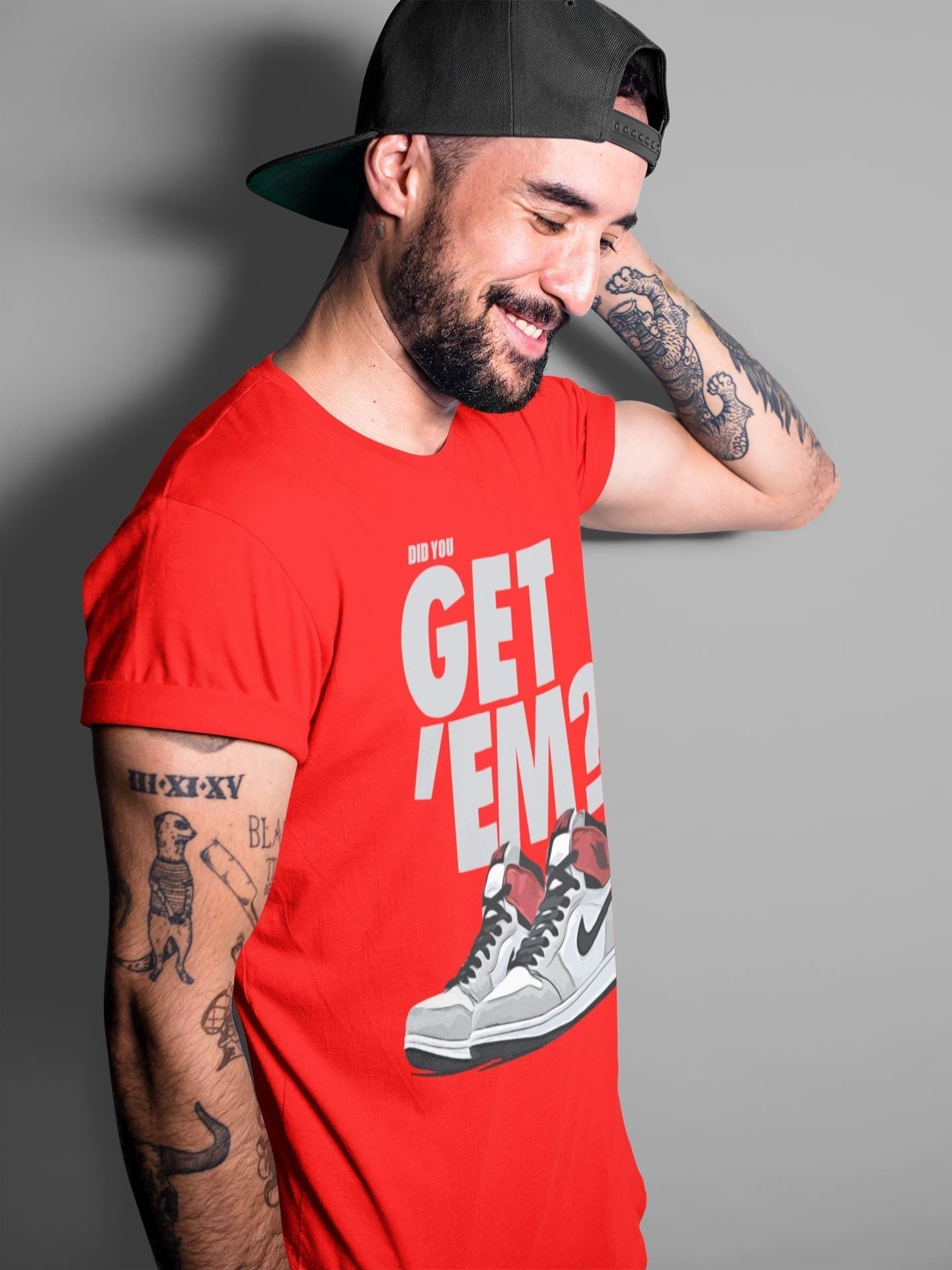 Did You Get 'Em Unisex Tops - Air Jordan 1 Smoke Grey