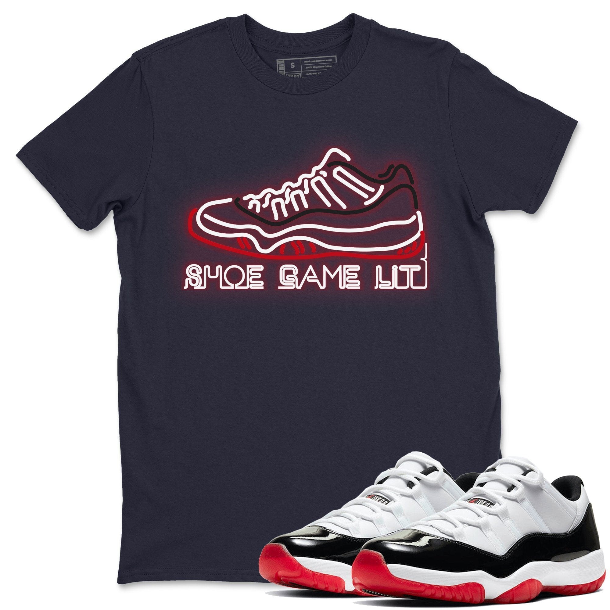 Shoe Game lit Unisex Tops - Air Jordan 11 Concord Bred