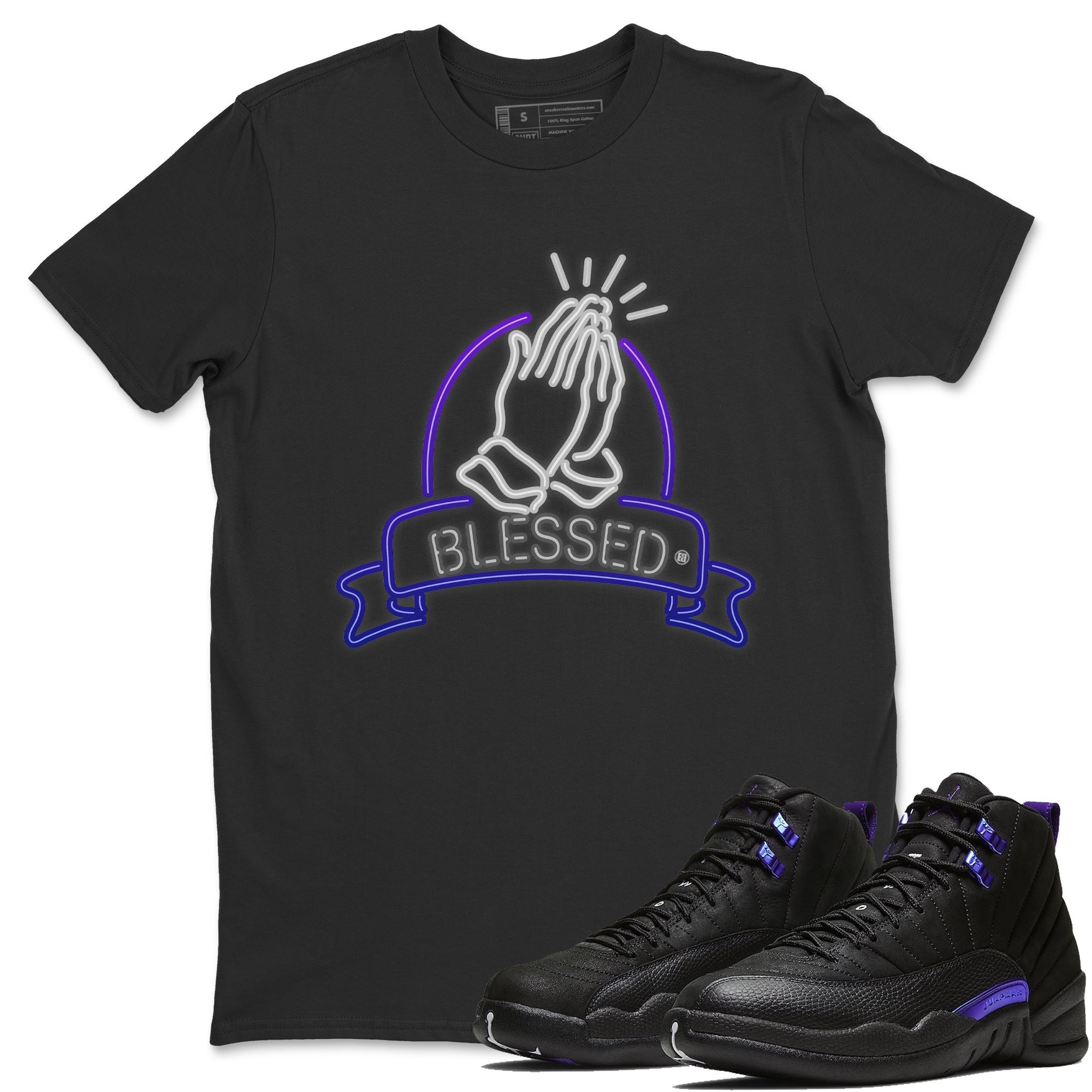 Blessed Unisex Tops - Air Jordan 12 Dark Concord