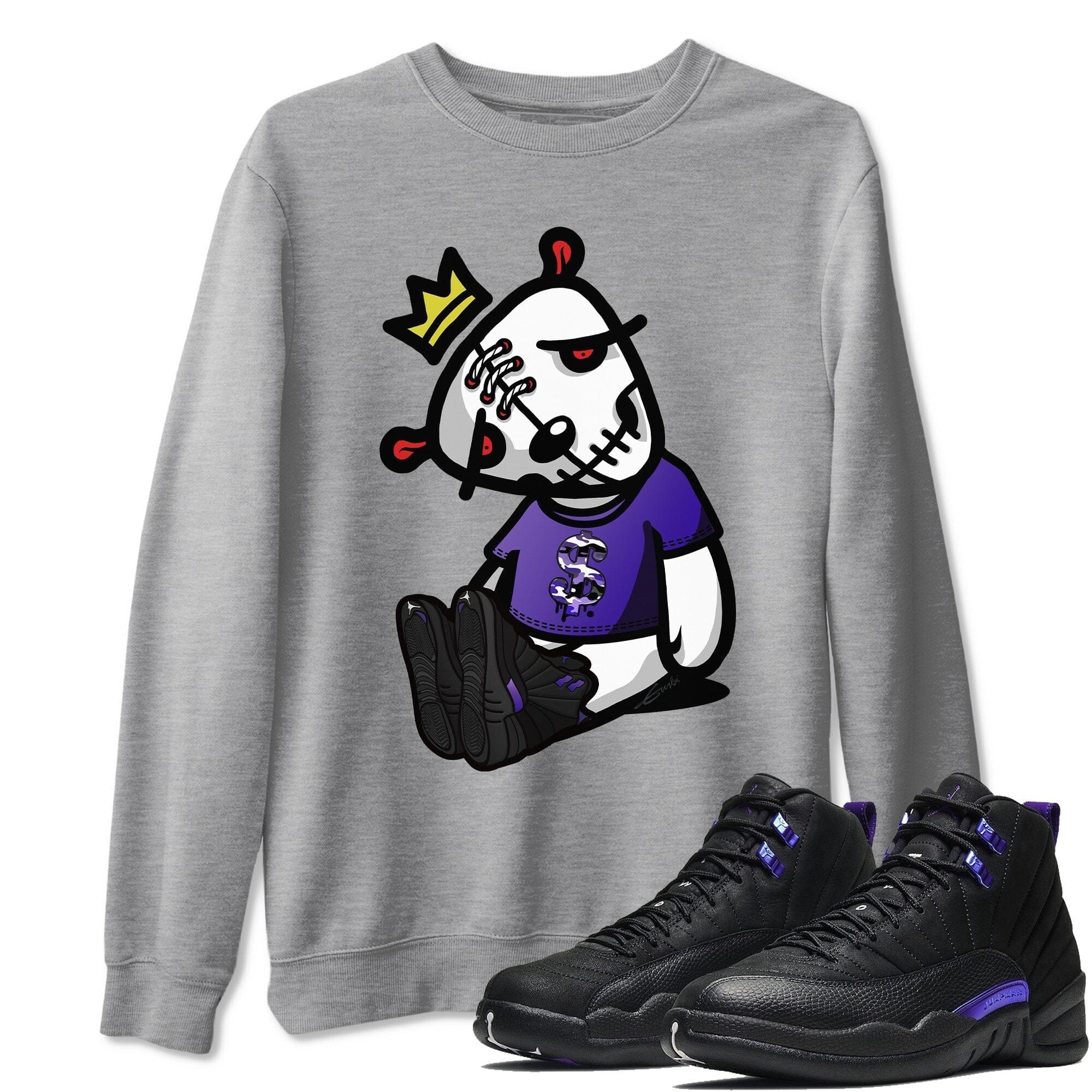 Dead Dolls Unisex Tops - Air Jordan 12 Dark Concord