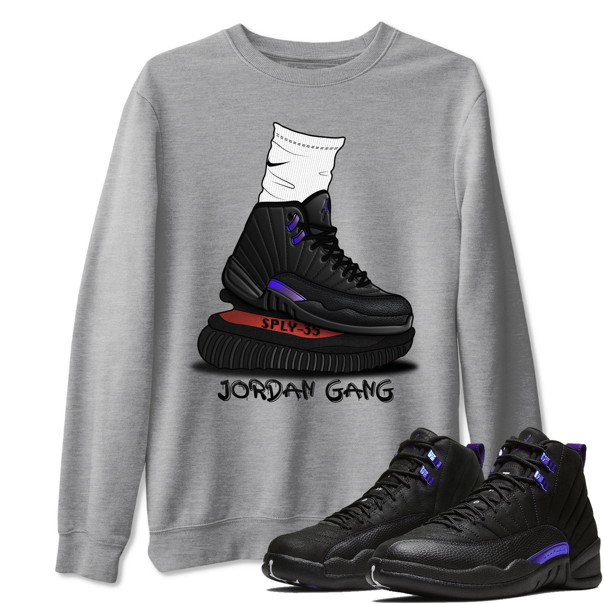 Air Jordan Gang Unisex Tops - Air Jordan 12 Dark Concord