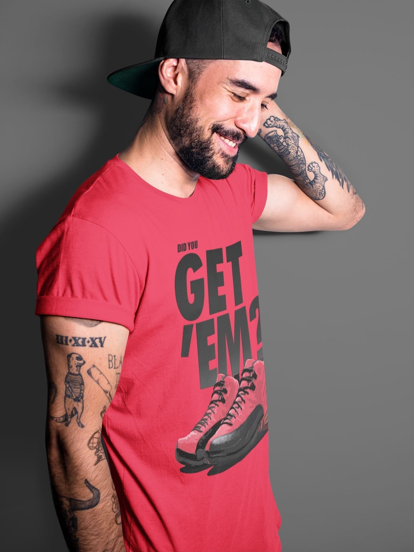 Did You Get 'Em Unisex Tops - Air Jordan 12 Reverse Flu Game