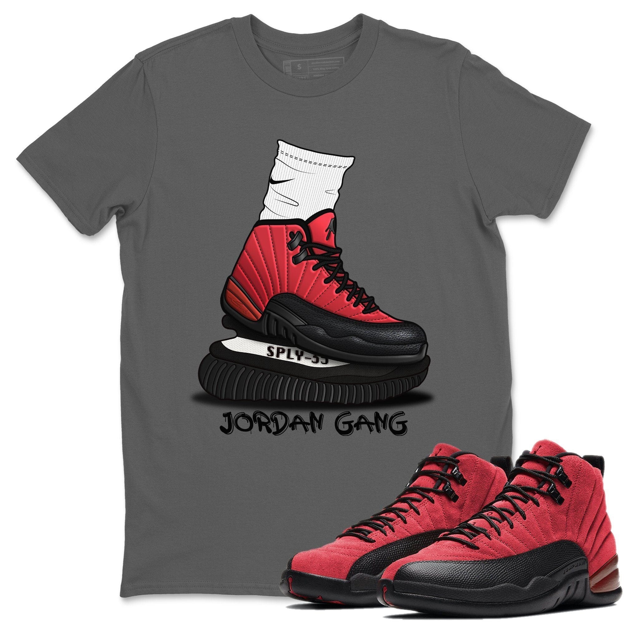 Air Jordan Gang Unisex Tops - Air Jordan 12 Reverse Flu Game