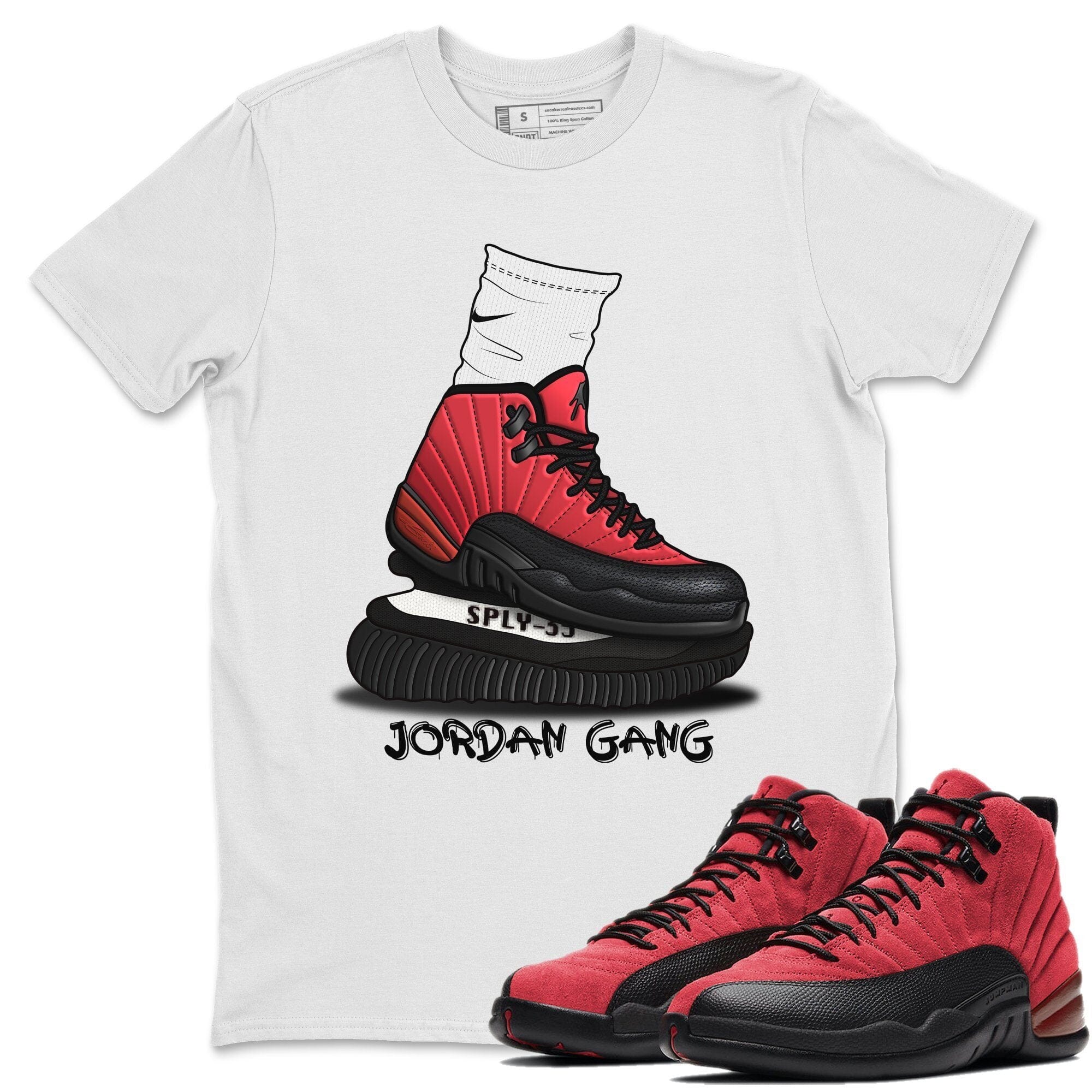 Air Jordan Gang Unisex Tops - Air Jordan 12 Reverse Flu Game