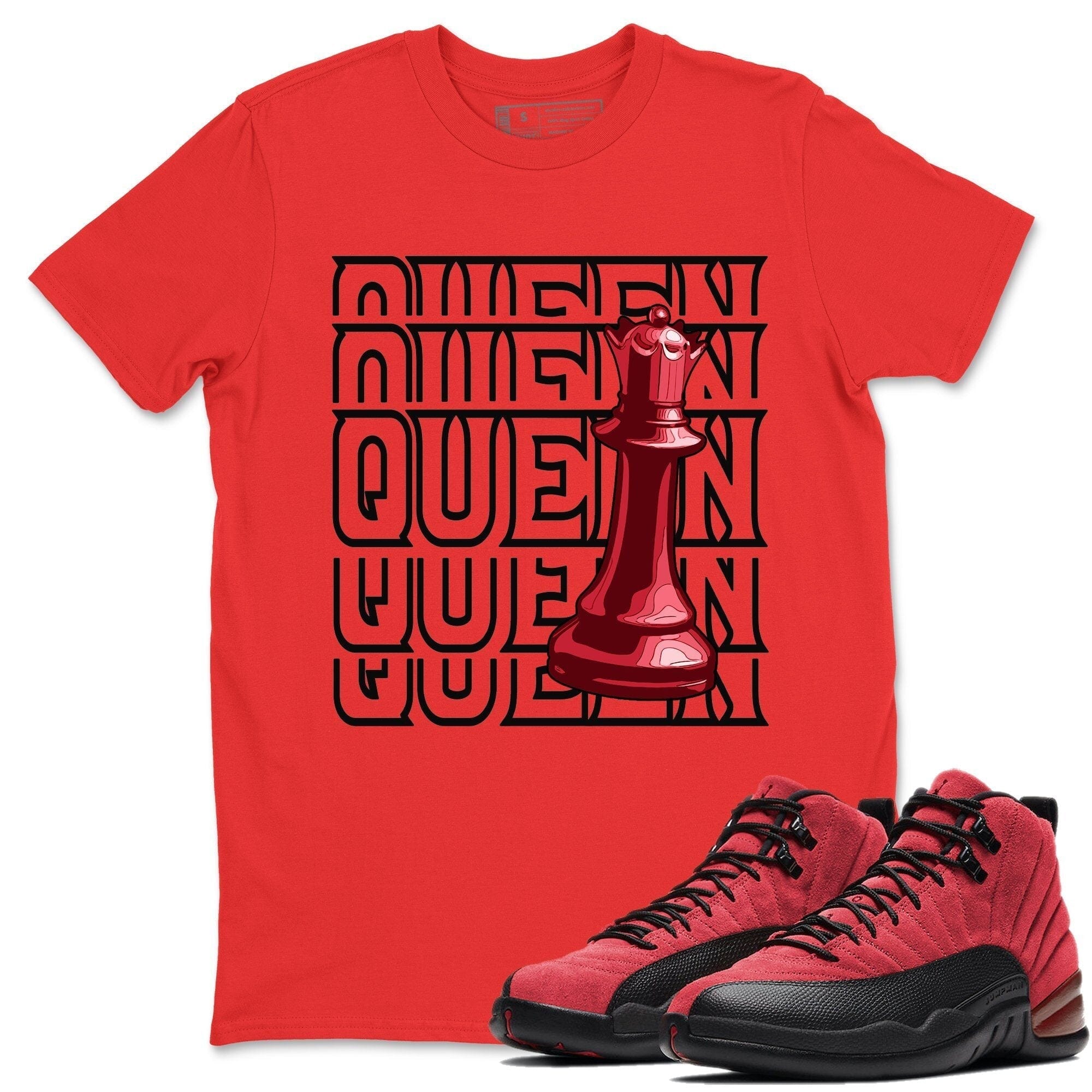 Queen Unisex Tops - Air Jordan 12 Reverse Flu Game
