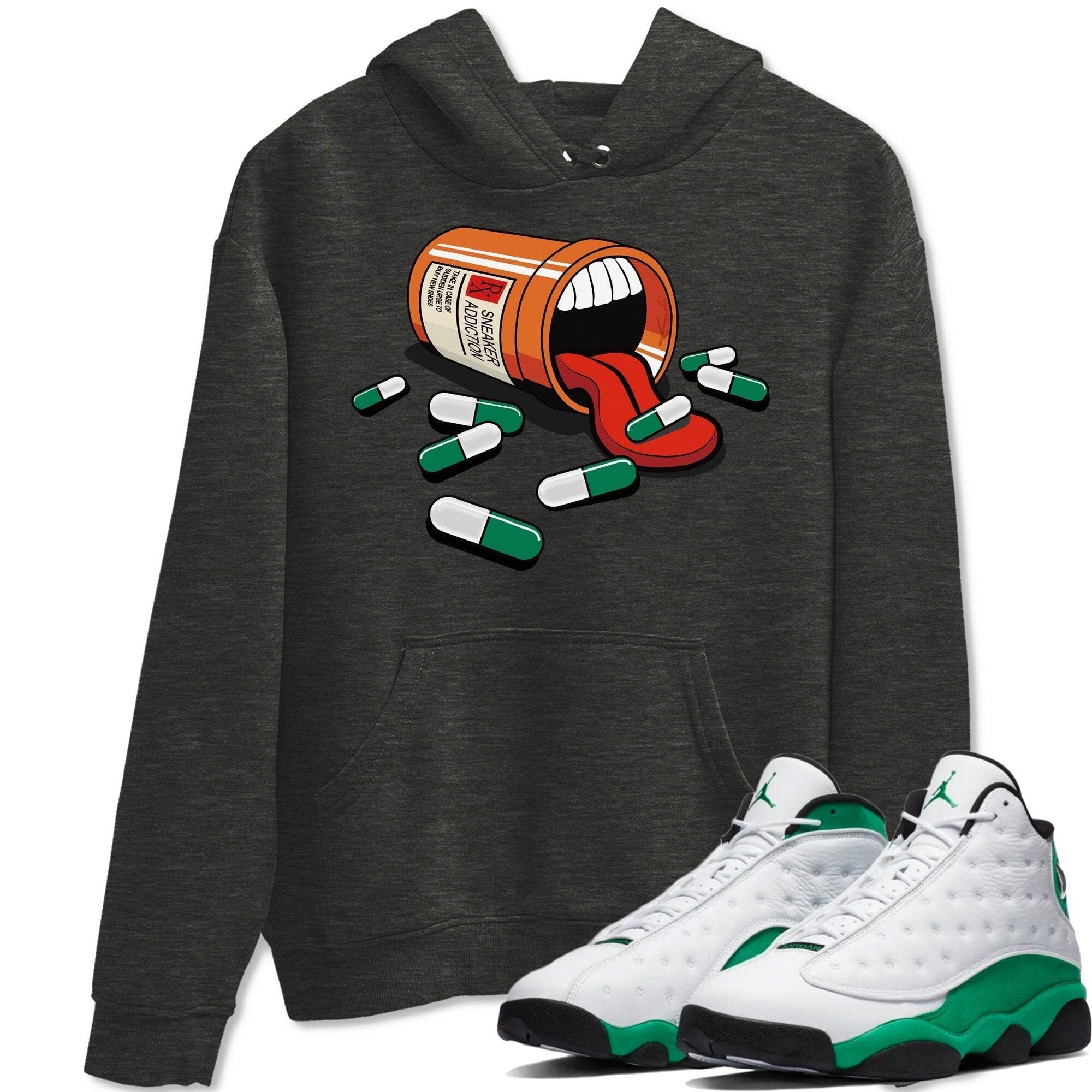 snkmatch Addiction Unisex Tops - Air Jordan 13 Lucky Green