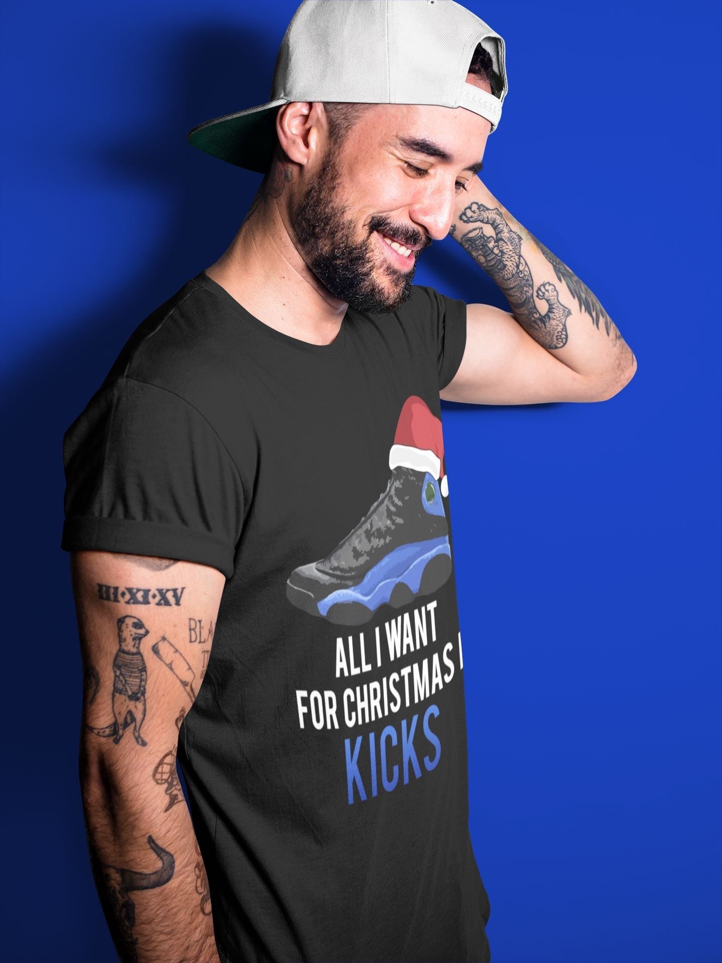 All i Want For Christmas is Kicks Unisex Tops - Air Jordan 13 Hyper Royal