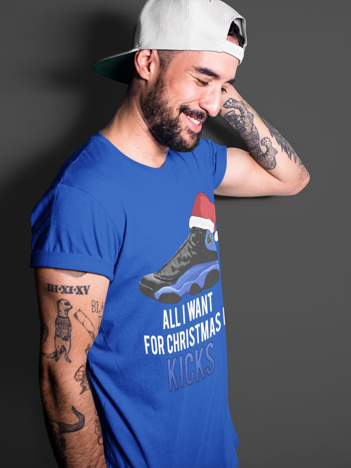 All i Want For Christmas is Kicks Unisex Tops - Air Jordan 13 Hyper Royal