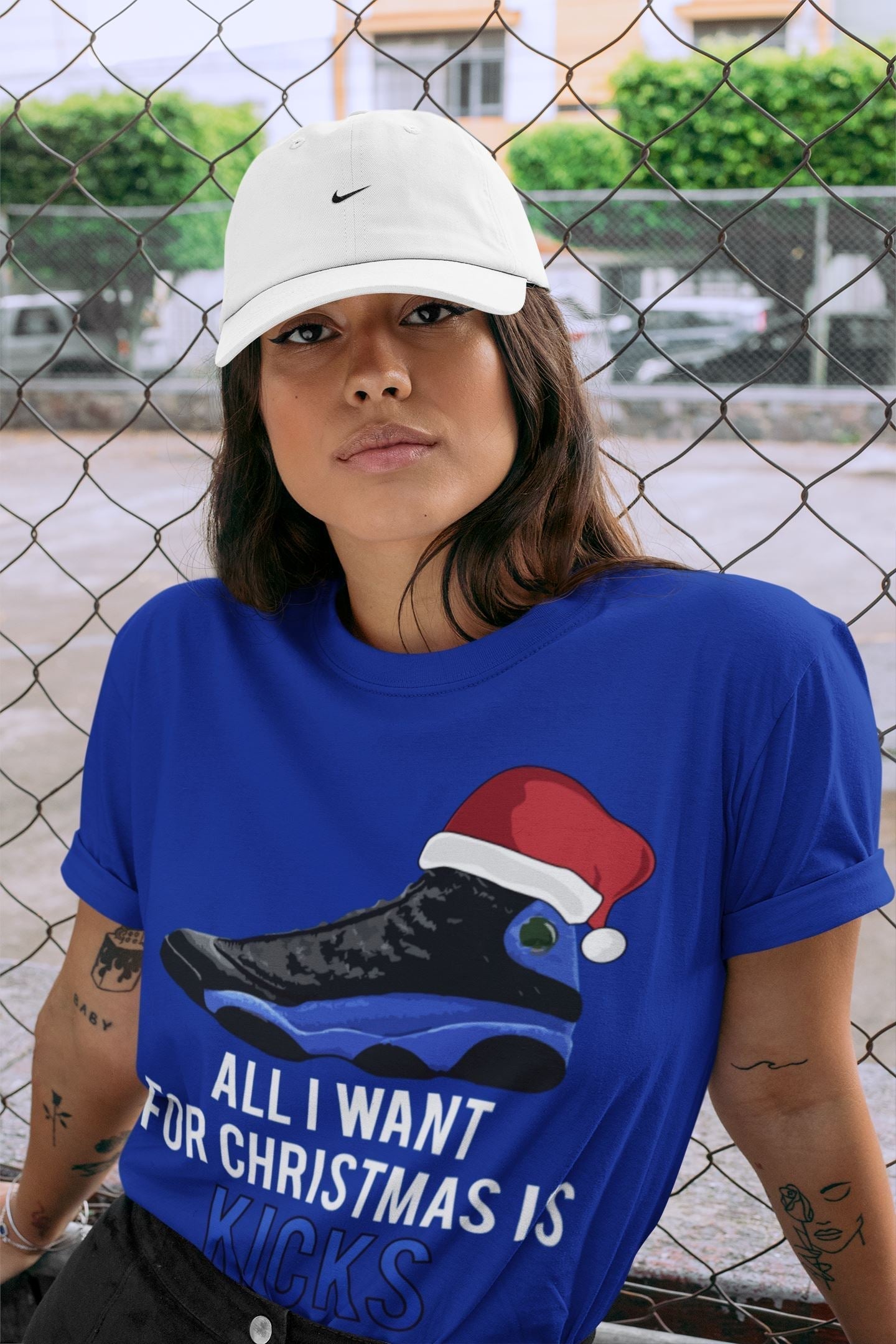 All i Want For Christmas is Kicks Unisex Tops - Air Jordan 13 Hyper Royal