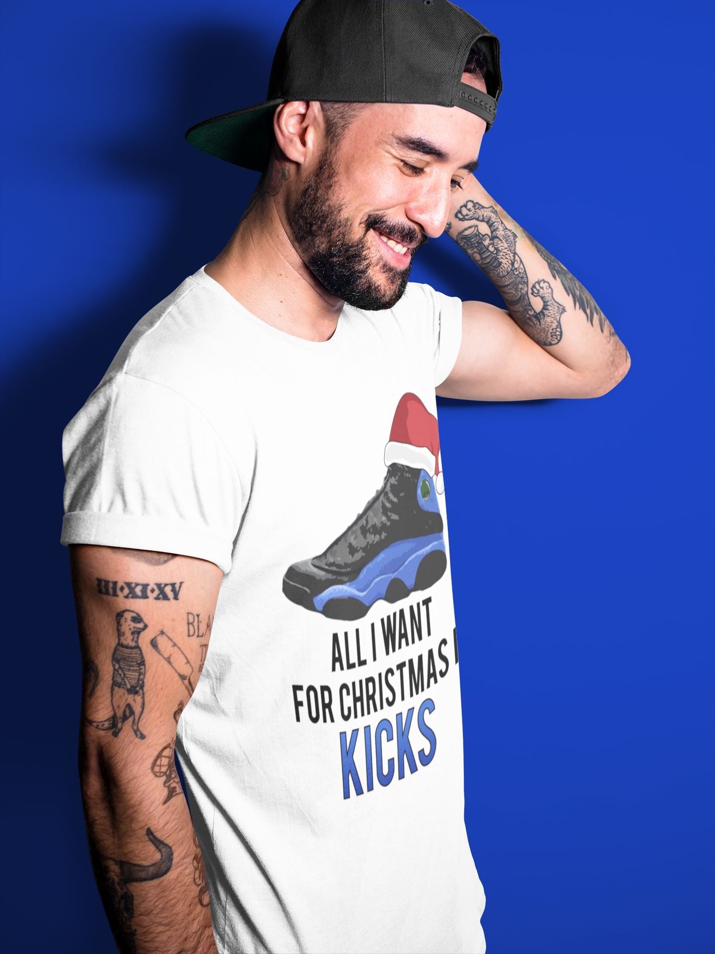 All i Want For Christmas is Kicks Unisex Tops - Air Jordan 13 Hyper Royal