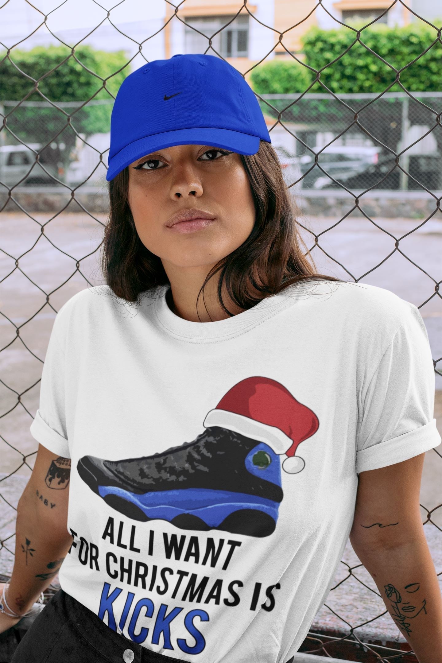 All i Want For Christmas is Kicks Unisex Tops - Air Jordan 13 Hyper Royal