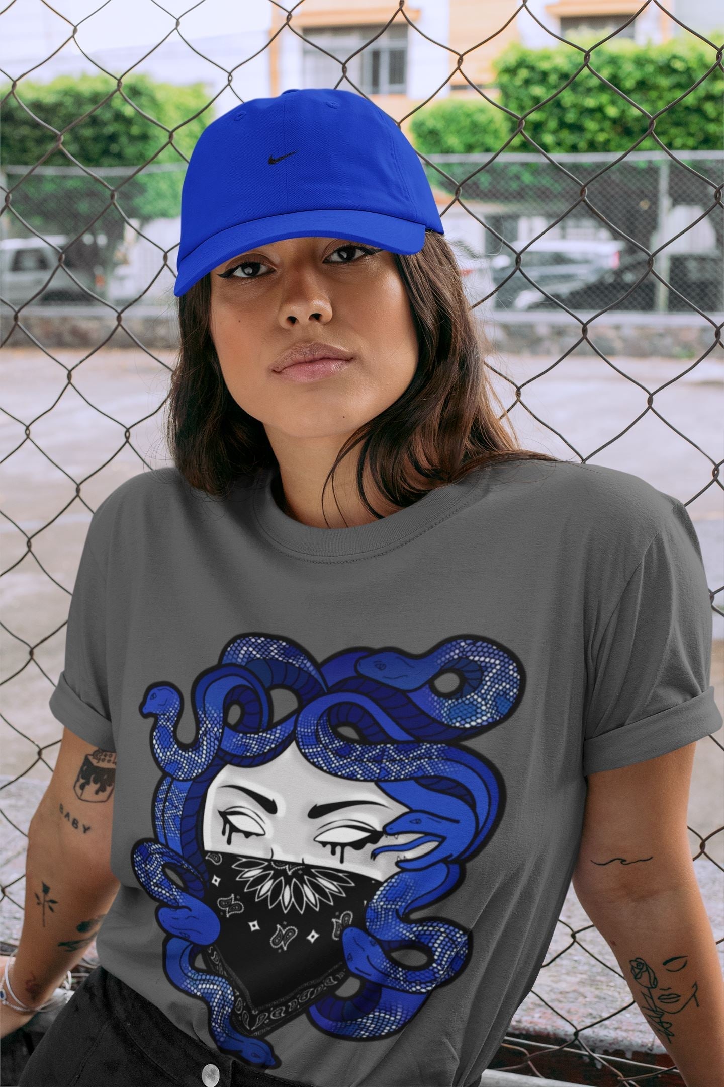 Medusa Unisex Tops - Air Jordan 13 Hyper Royal