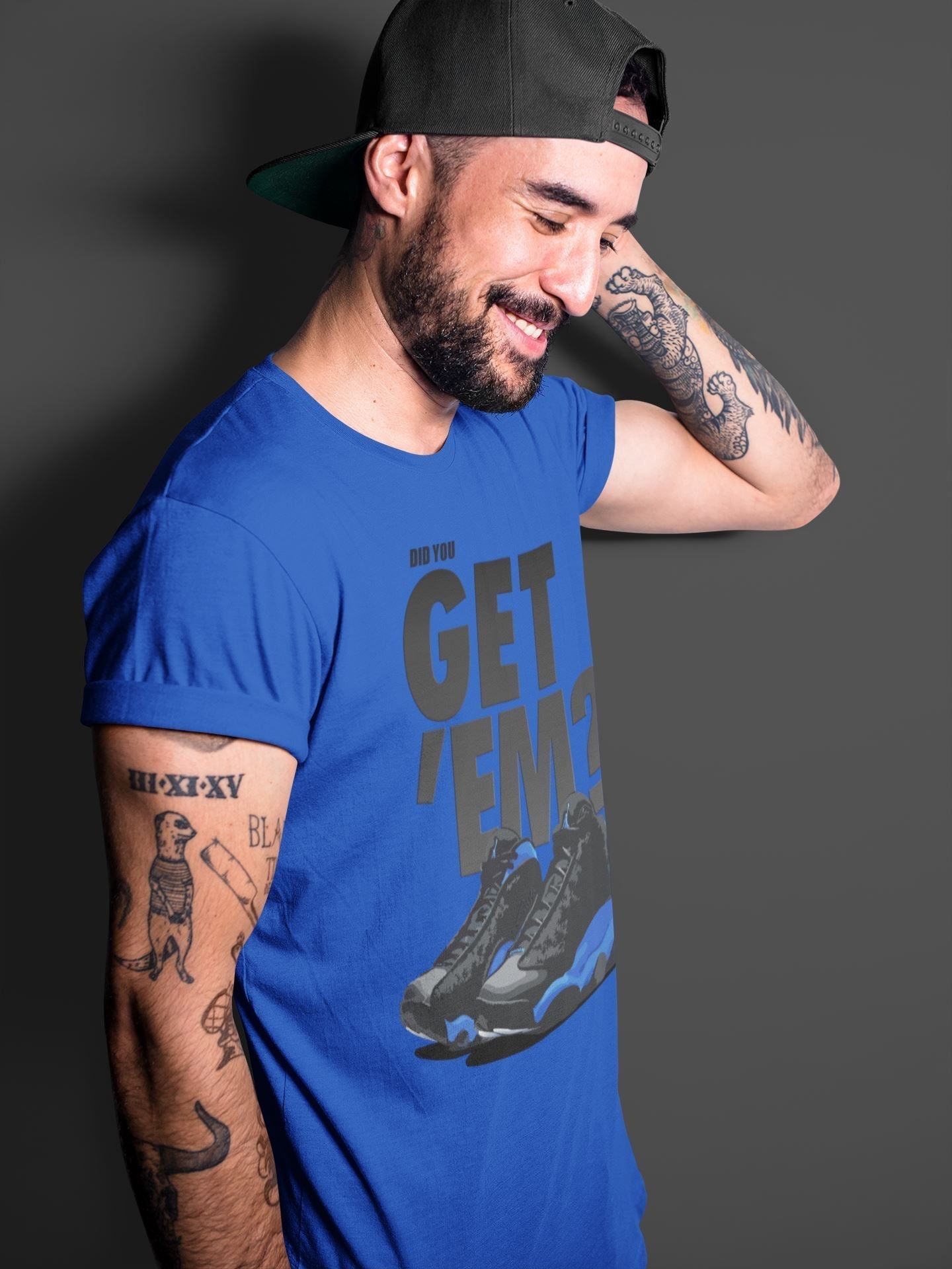 Did You Get 'Em Unisex Tops - Air Jordan 13 Hyper Royal