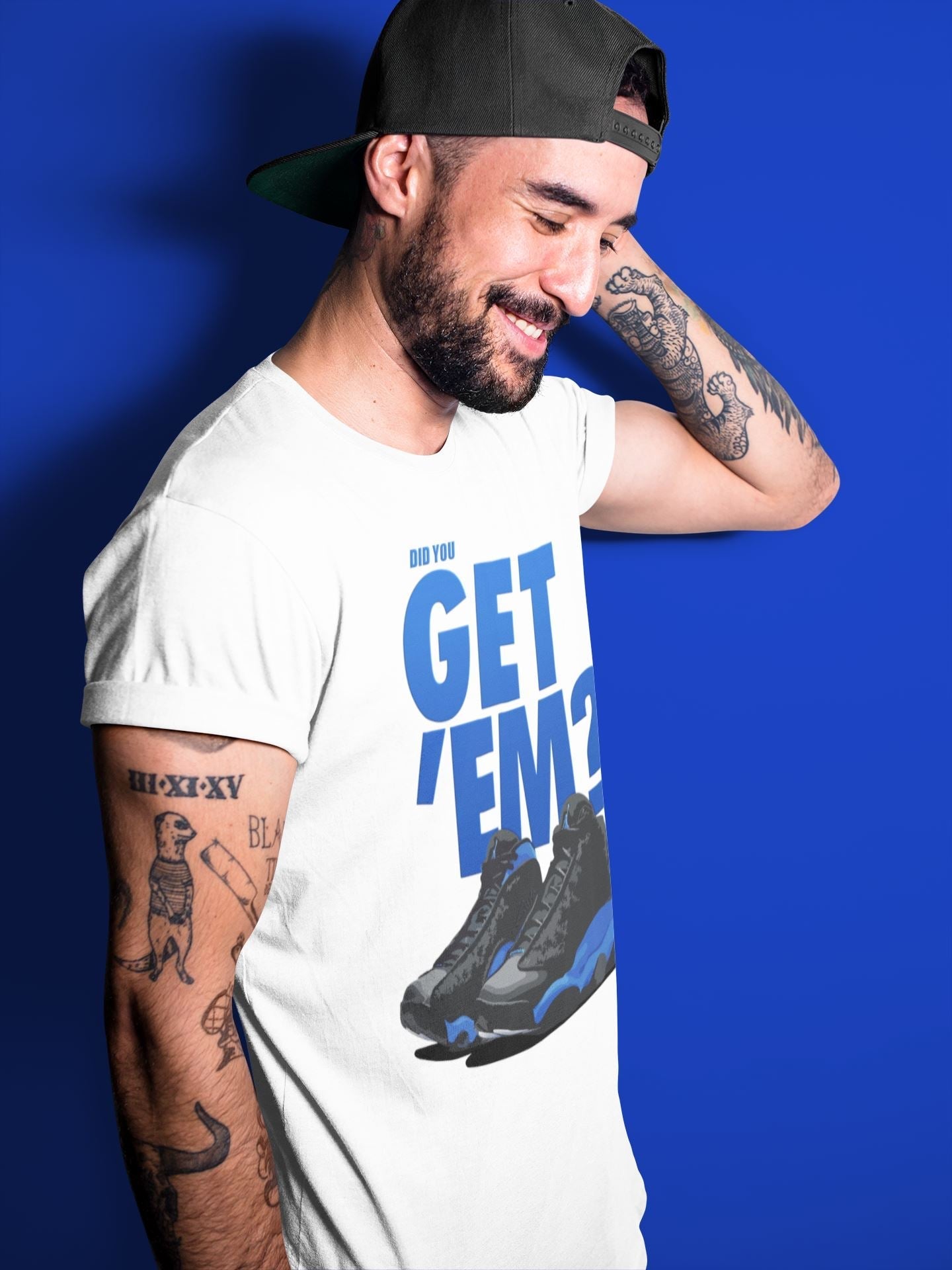 Did You Get 'Em Unisex Tops - Air Jordan 13 Hyper Royal
