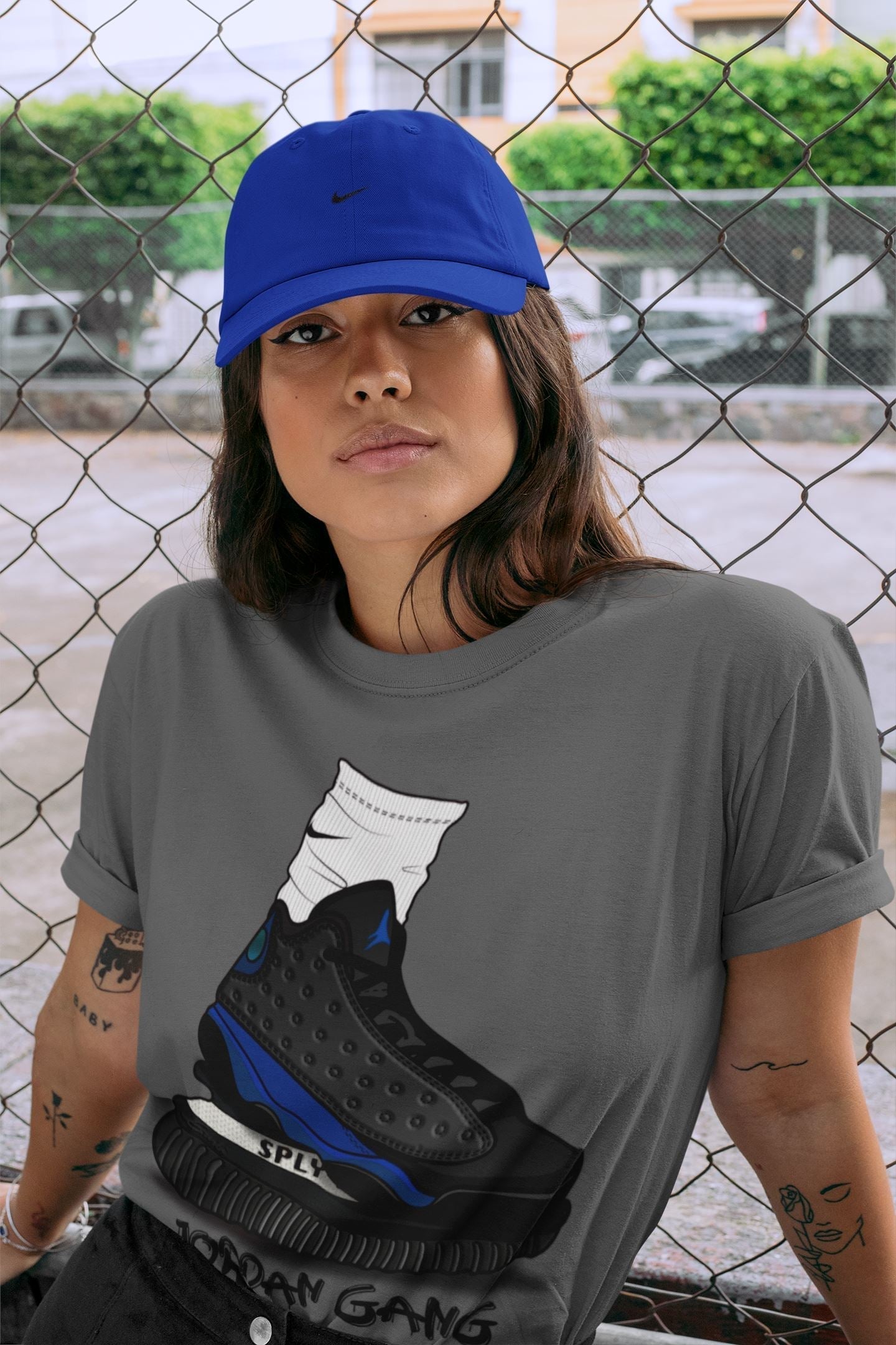 Air Jordan Gang Unisex Tops - Air Jordan 13 Hyper Royal