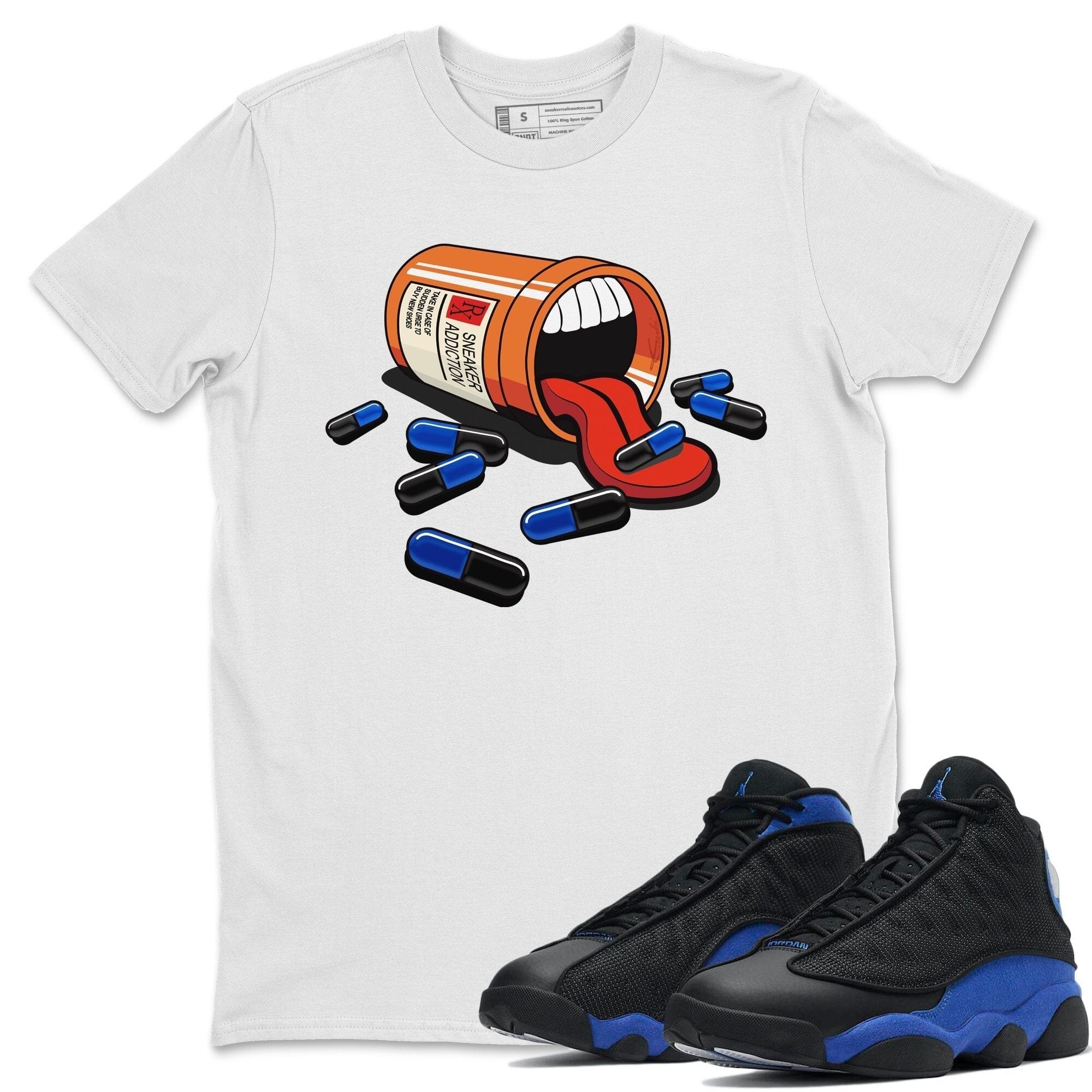 snkmatch Addiction Unisex Tops - Air Jordan 13 Hyper Royal