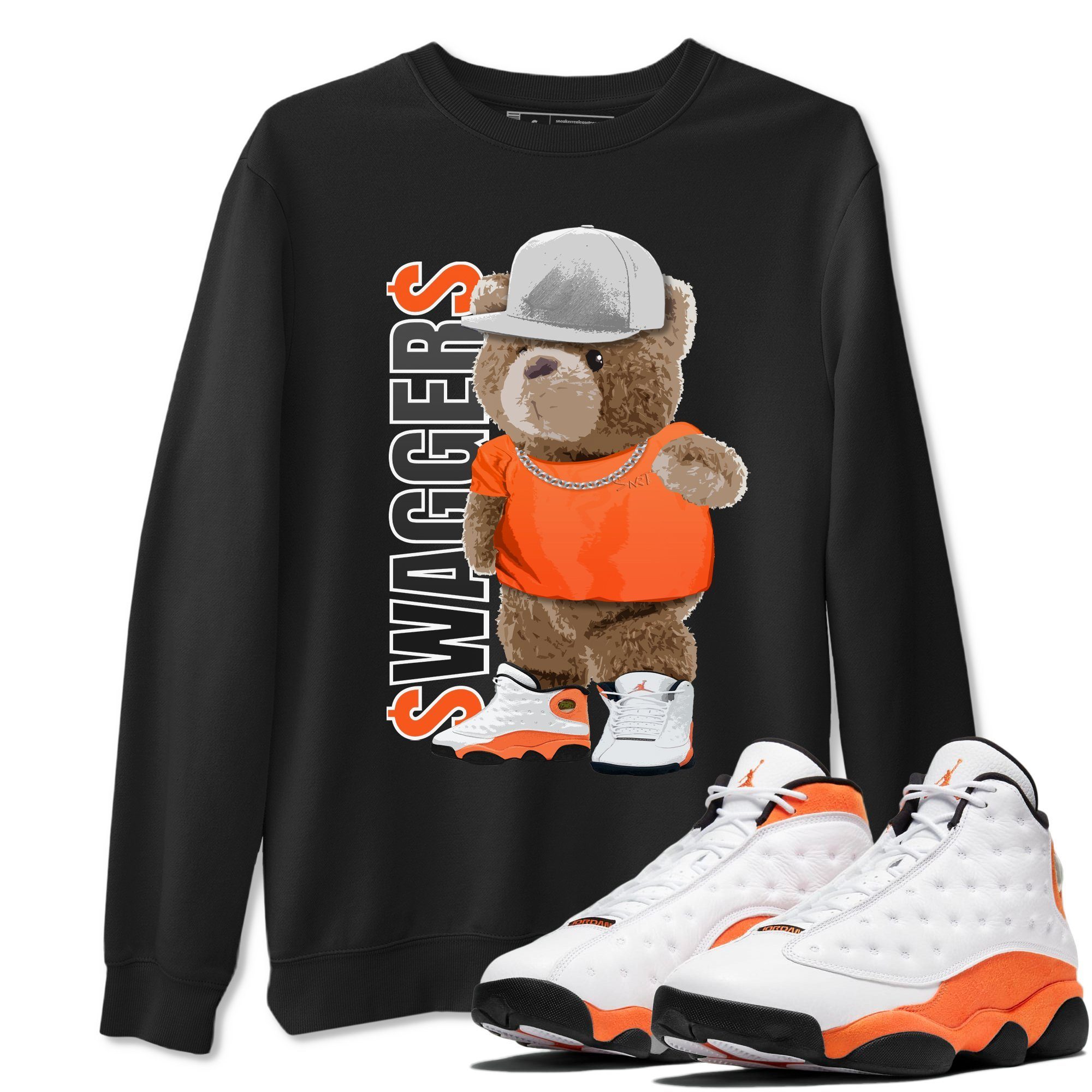 Bear Swaggers Unisex Tops - Air Jordan 13 Starfish