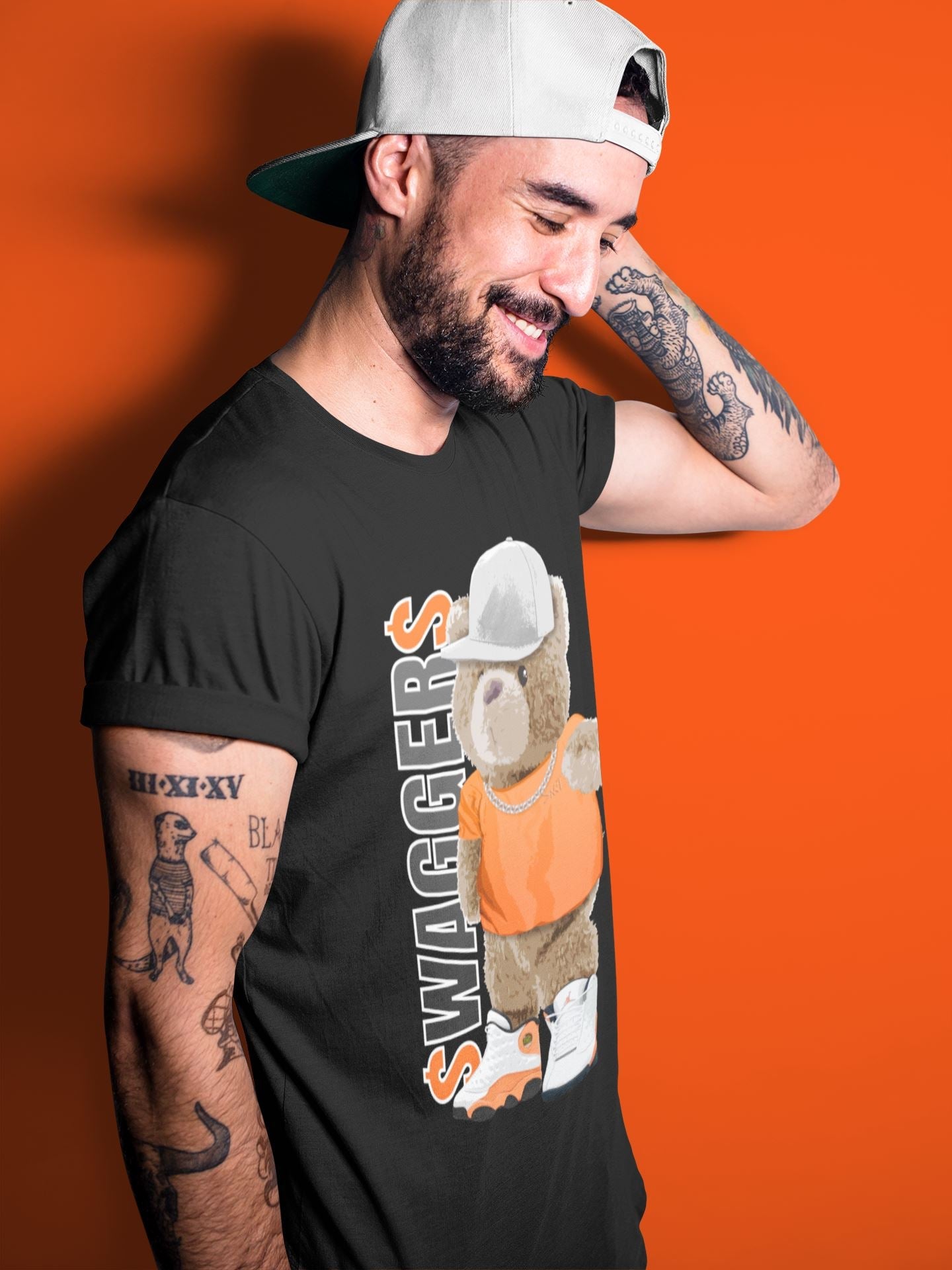 Bear Swaggers Unisex Tops - Air Jordan 13 Starfish