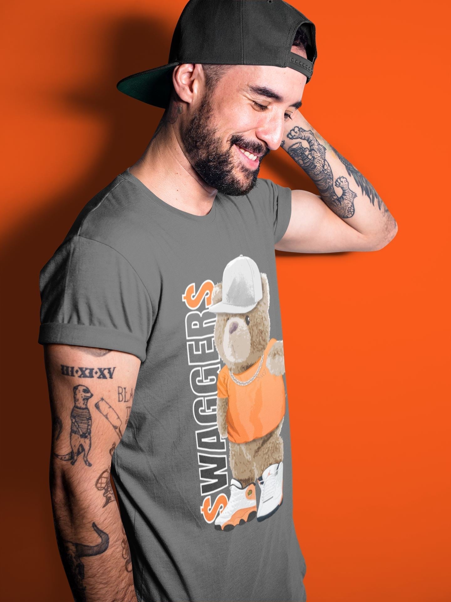 Bear Swaggers Unisex Tops - Air Jordan 13 Starfish