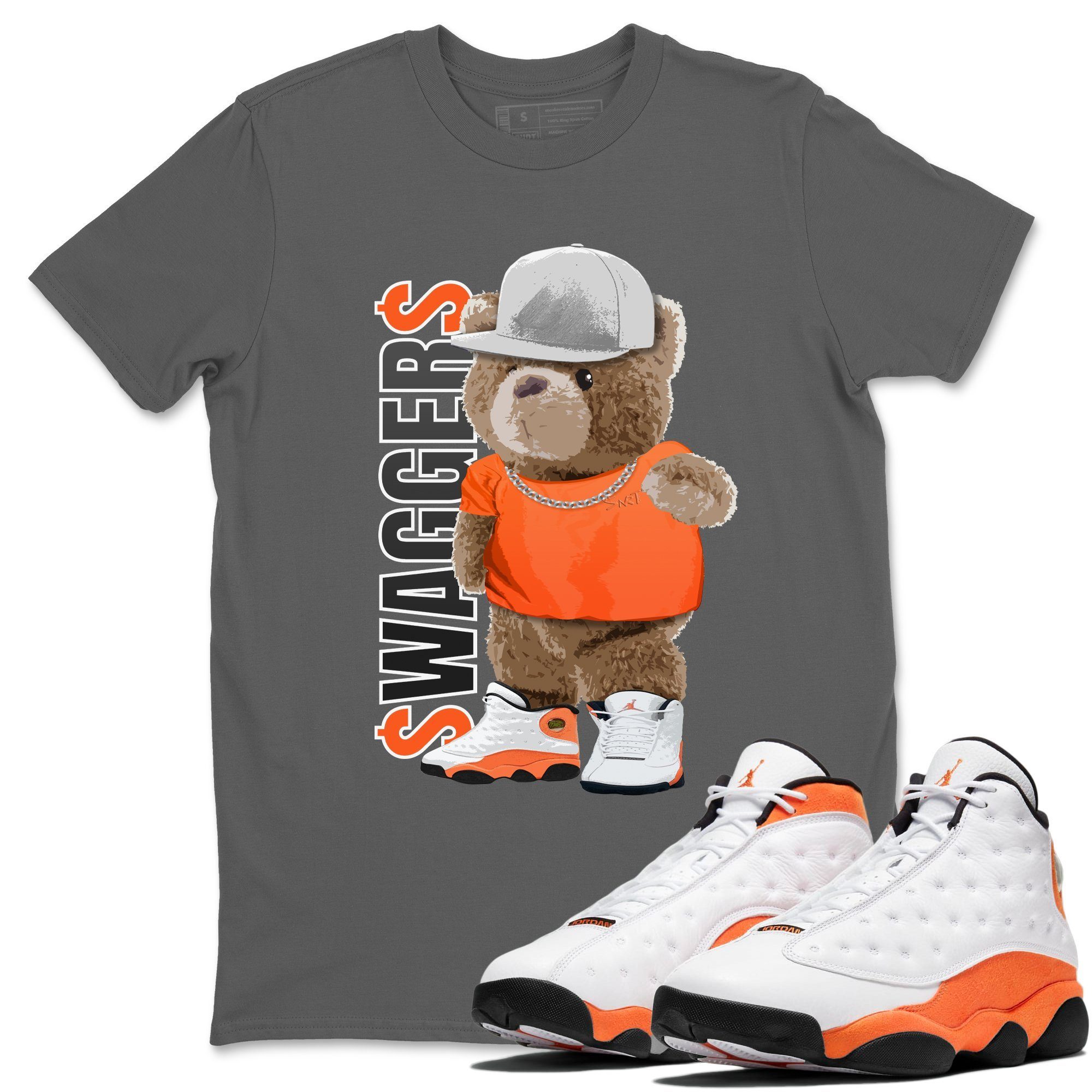 Bear Swaggers Unisex Tops - Air Jordan 13 Starfish