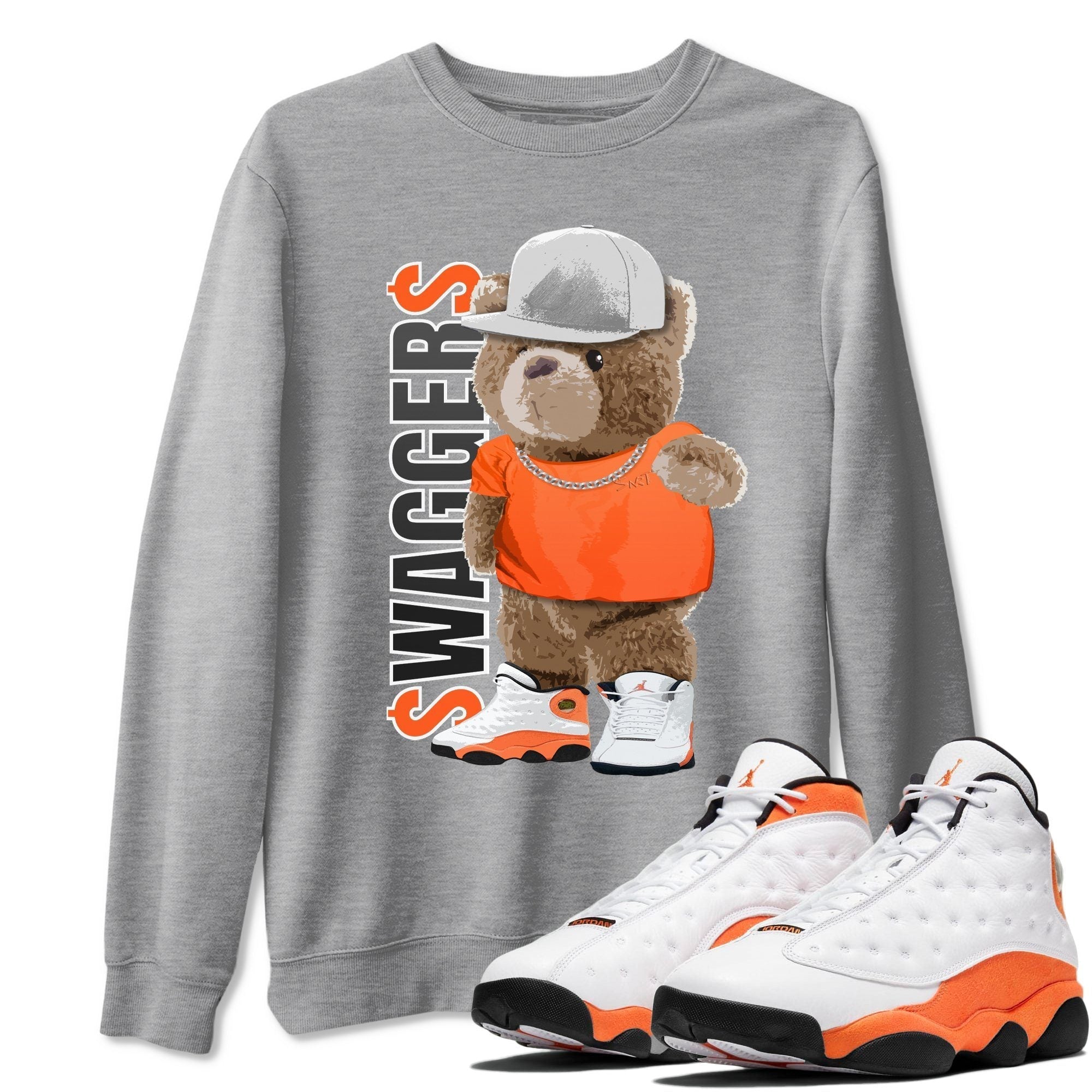 Bear Swaggers Unisex Tops - Air Jordan 13 Starfish
