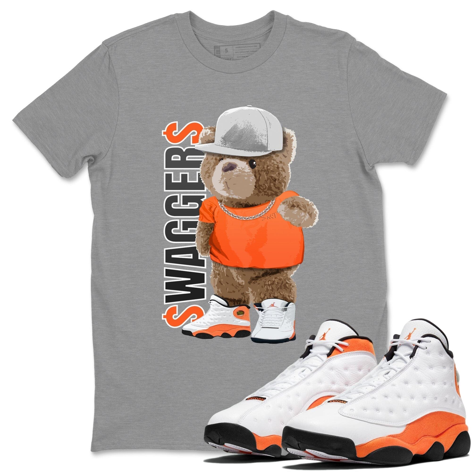 Bear Swaggers Unisex Tops - Air Jordan 13 Starfish