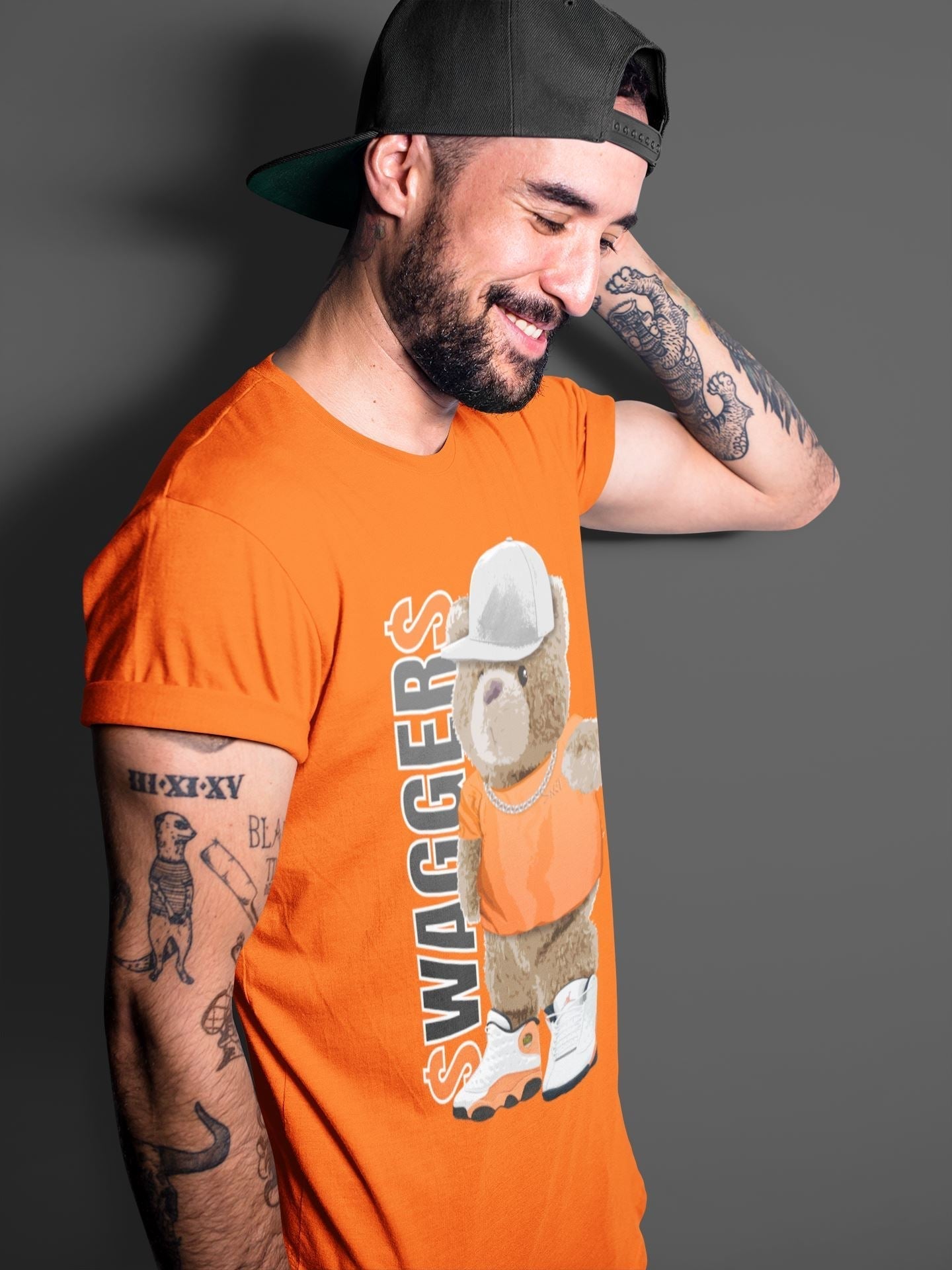 Bear Swaggers Unisex Tops - Air Jordan 13 Starfish