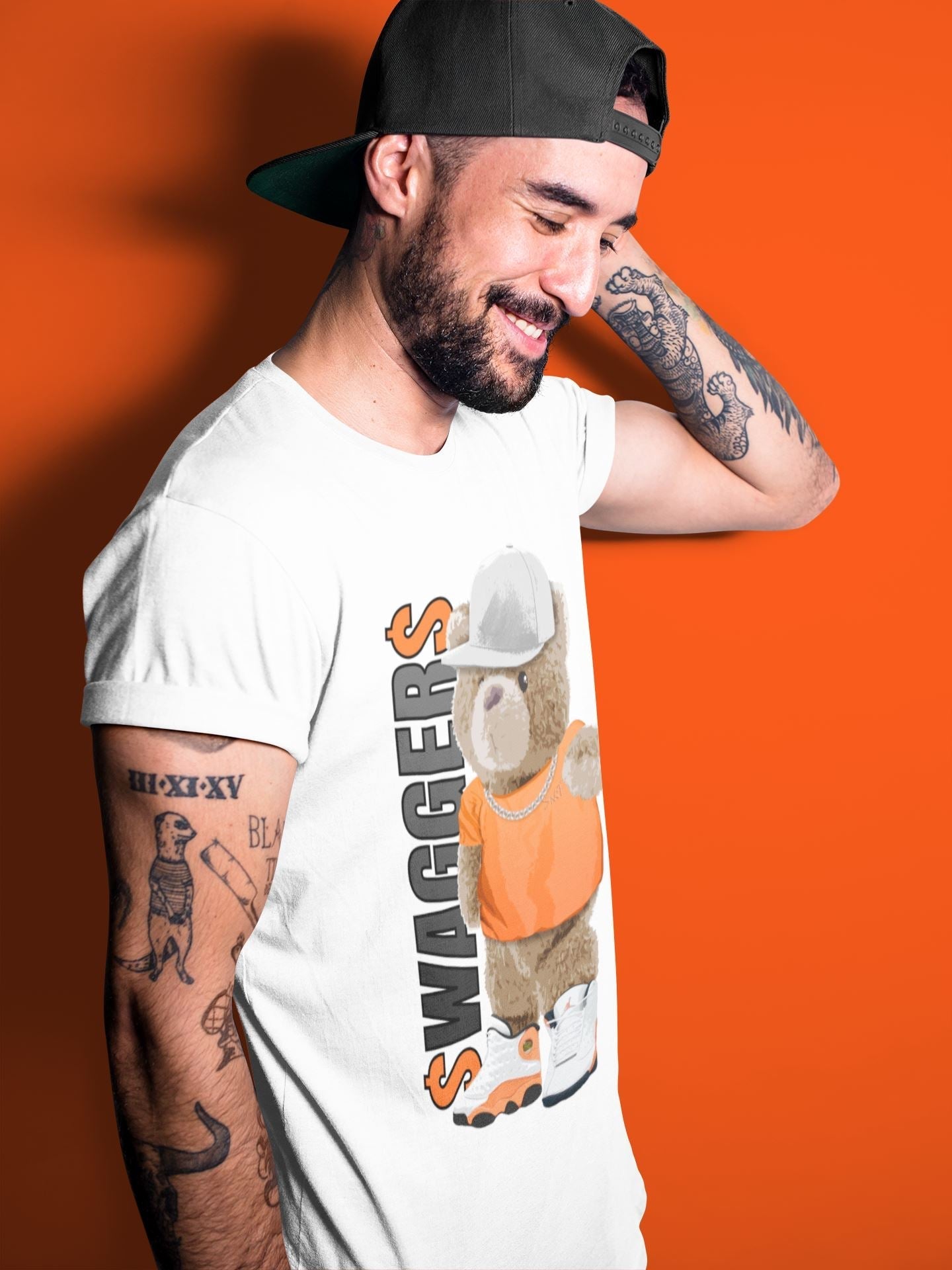 Bear Swaggers Unisex Tops - Air Jordan 13 Starfish