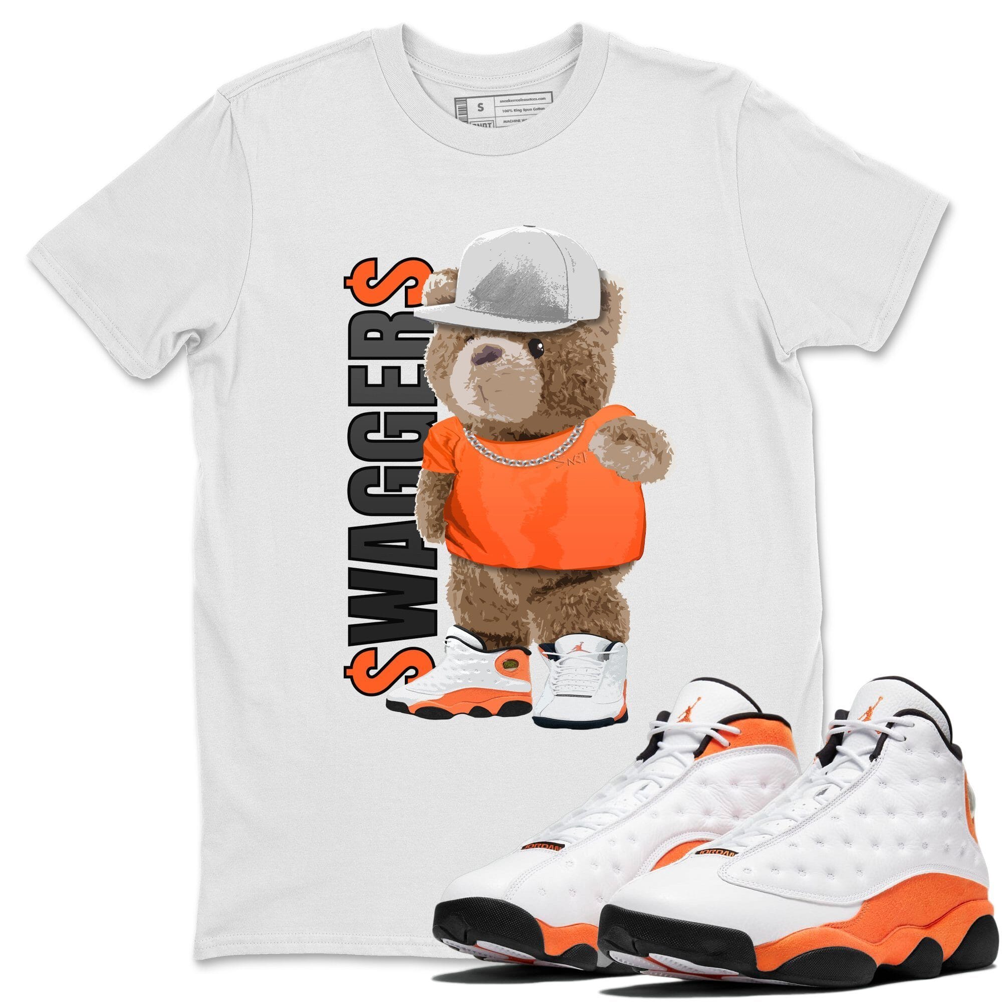 Bear Swaggers Unisex Tops - Air Jordan 13 Starfish
