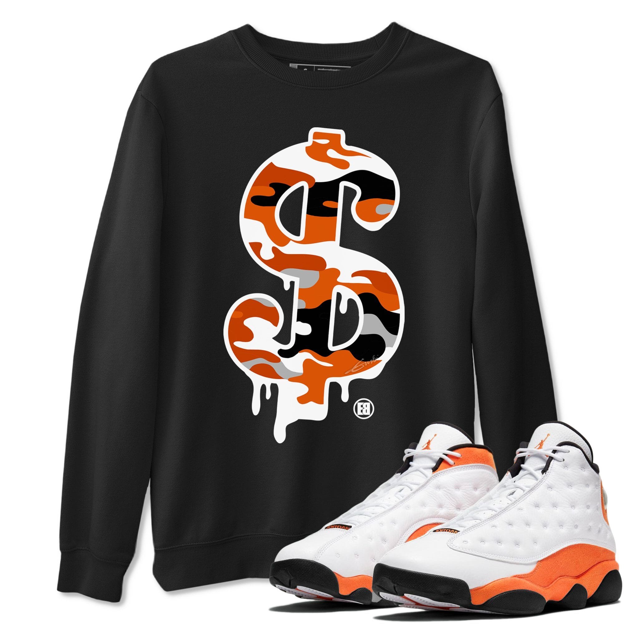 Dollar Camo Unisex Tops - Air Jordan 13 Starfish