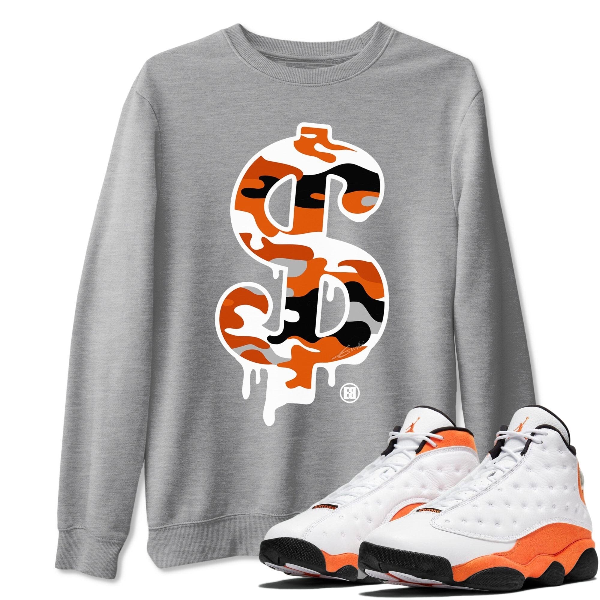 Dollar Camo Unisex Tops - Air Jordan 13 Starfish
