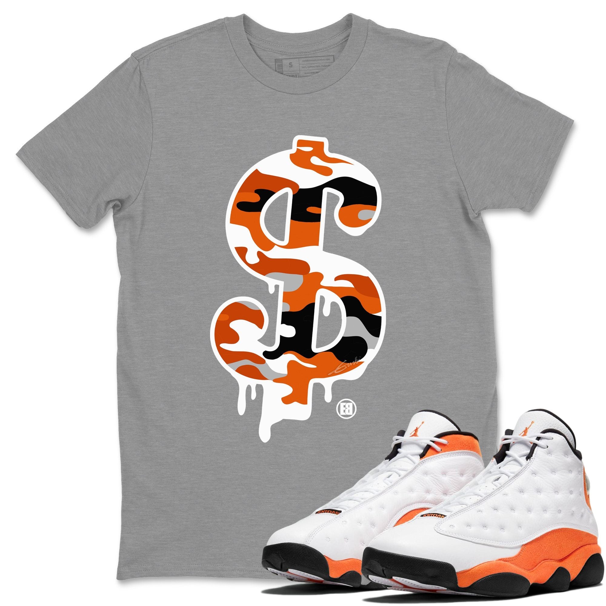 Dollar Camo Unisex Tops - Air Jordan 13 Starfish