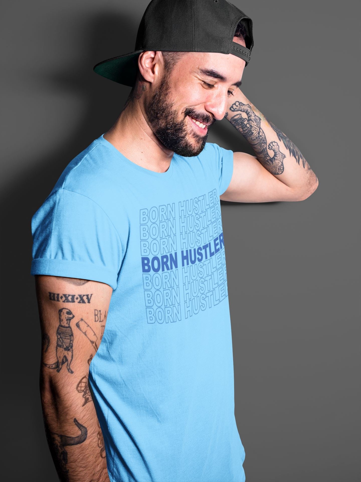 Born Hustler Unisex Tops - Air Jordan 14 Hyper Royal