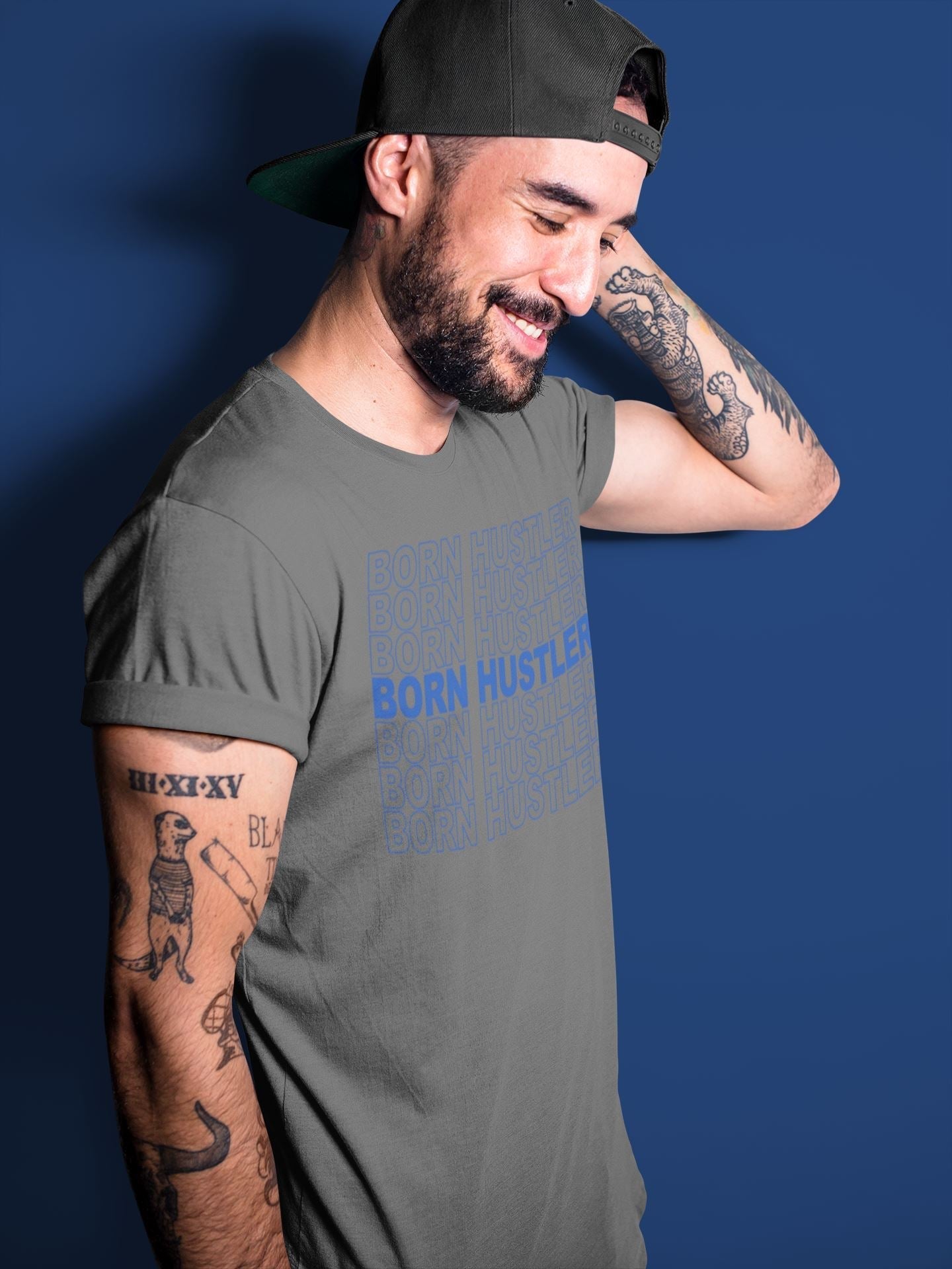 Born Hustler Unisex Tops - Air Jordan 14 Hyper Royal