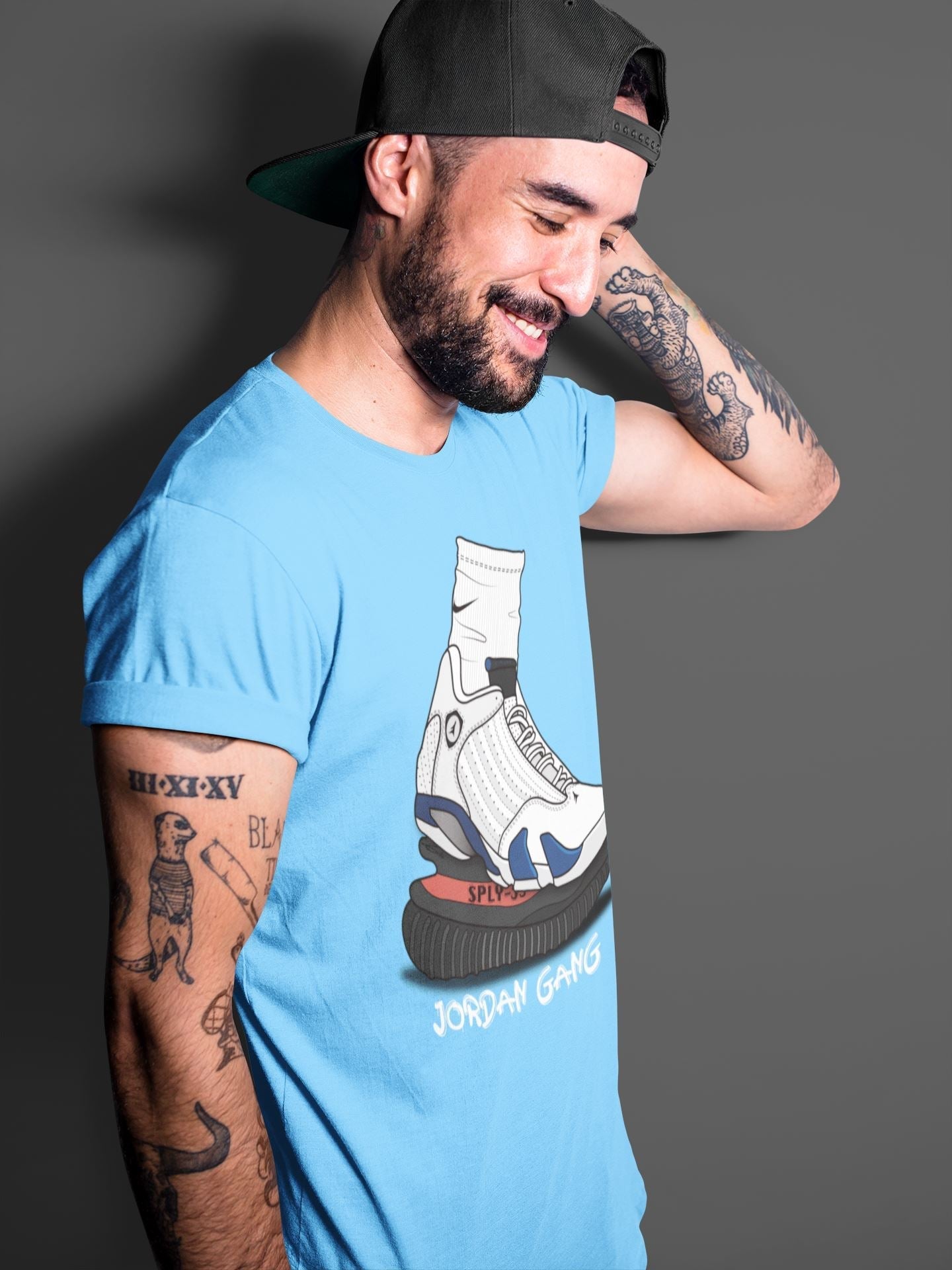 Air Jordan Gang Unisex Tops - Air Jordan 14 Hyper Royal
