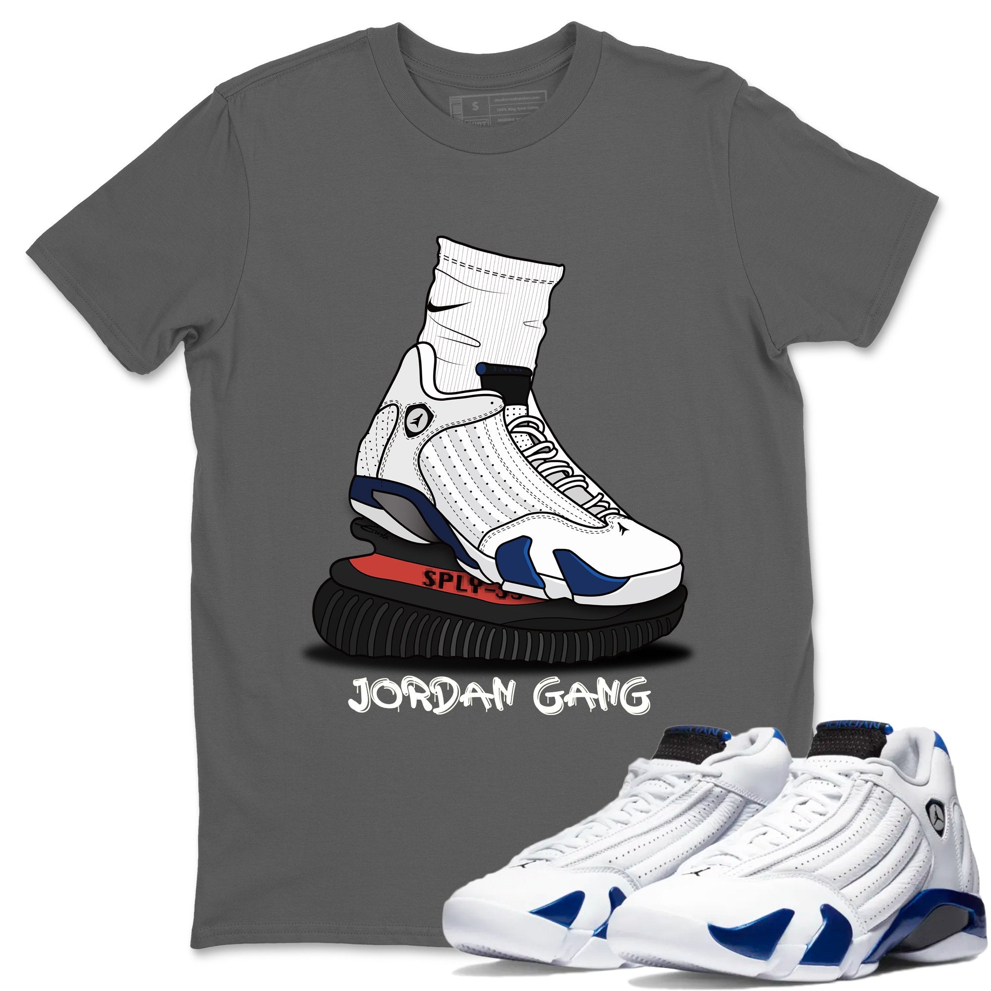 Air Jordan Gang Unisex Tops - Air Jordan 14 Hyper Royal