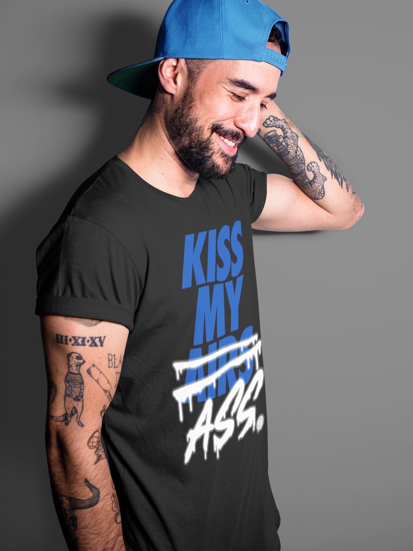 Kiss My Ass Unisex Tops - Air Jordan 14 Hyper Royal