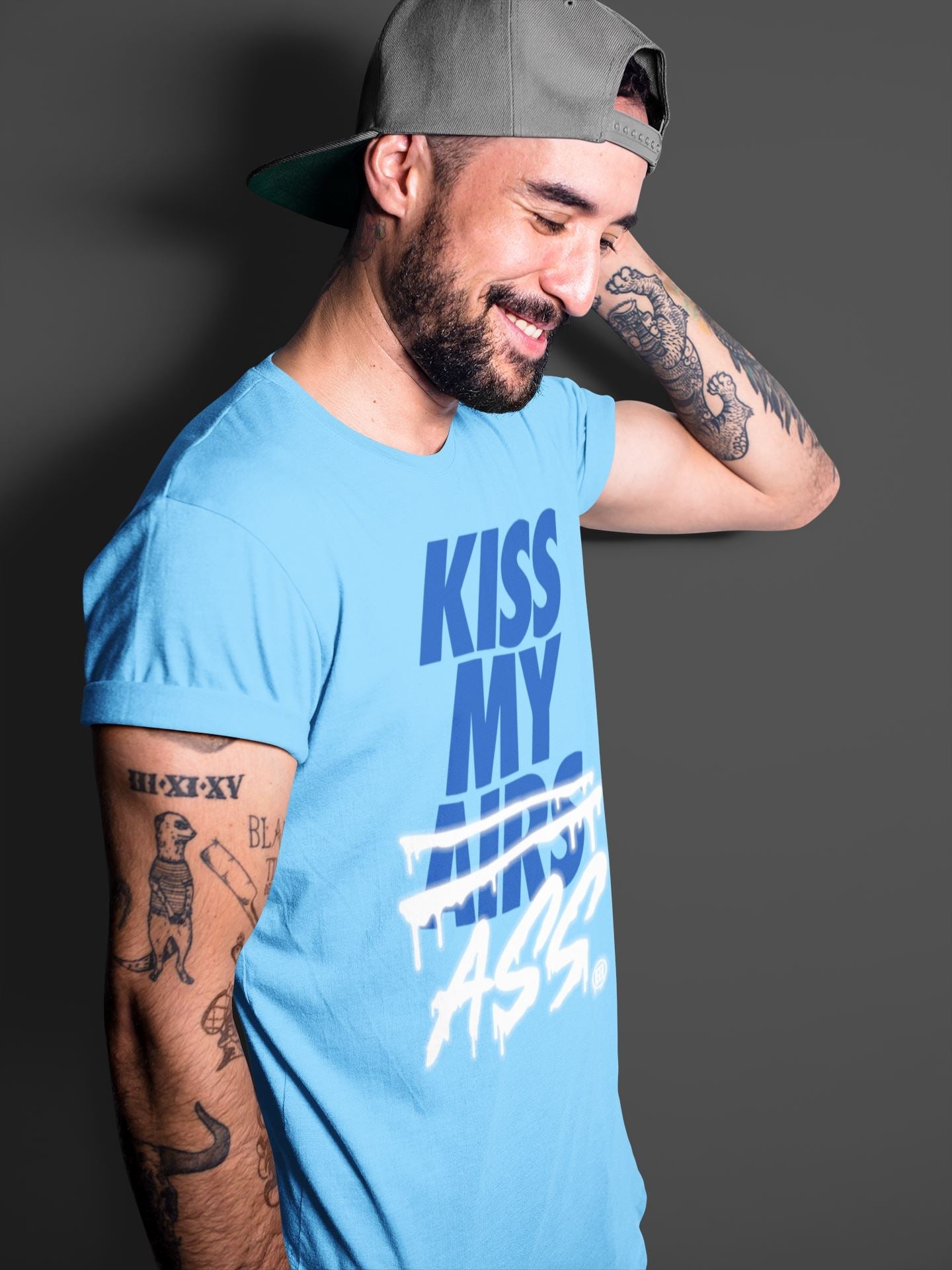Kiss My Ass Unisex Tops - Air Jordan 14 Hyper Royal
