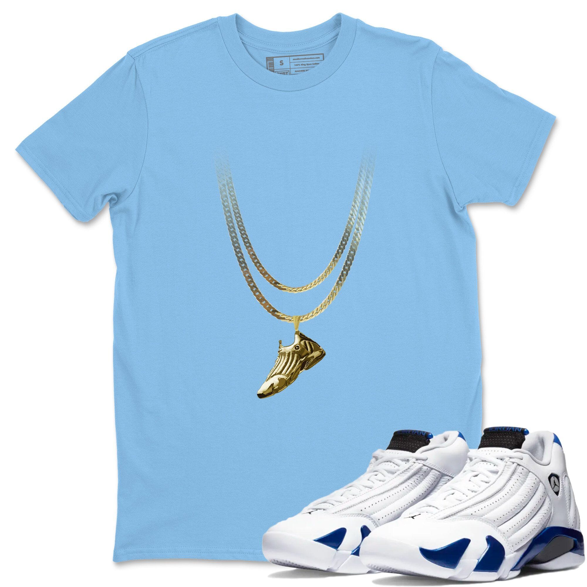 Shoe Pendant Unisex Tops - Air Jordan 14 Hyper Royal
