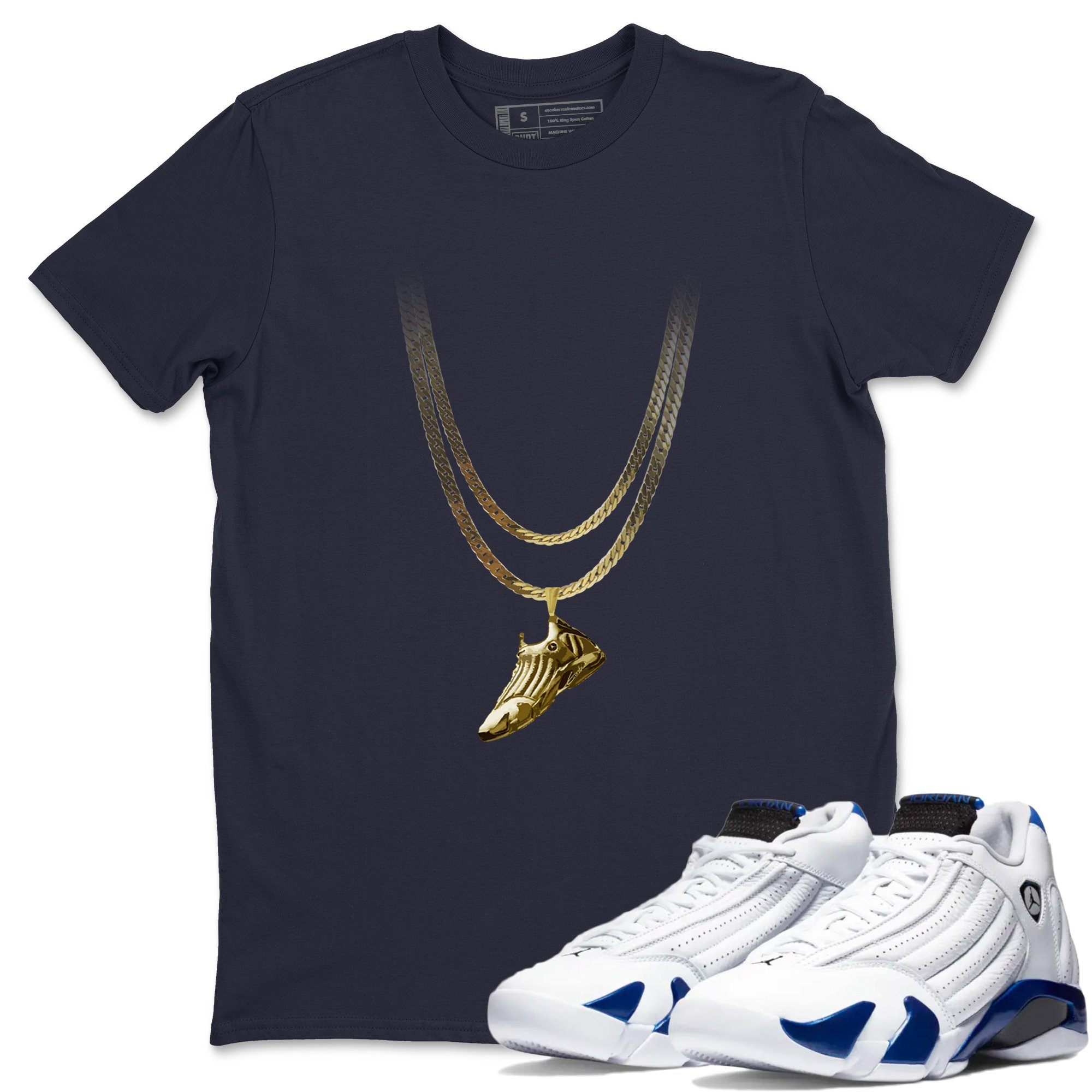 Shoe Pendant Unisex Tops - Air Jordan 14 Hyper Royal