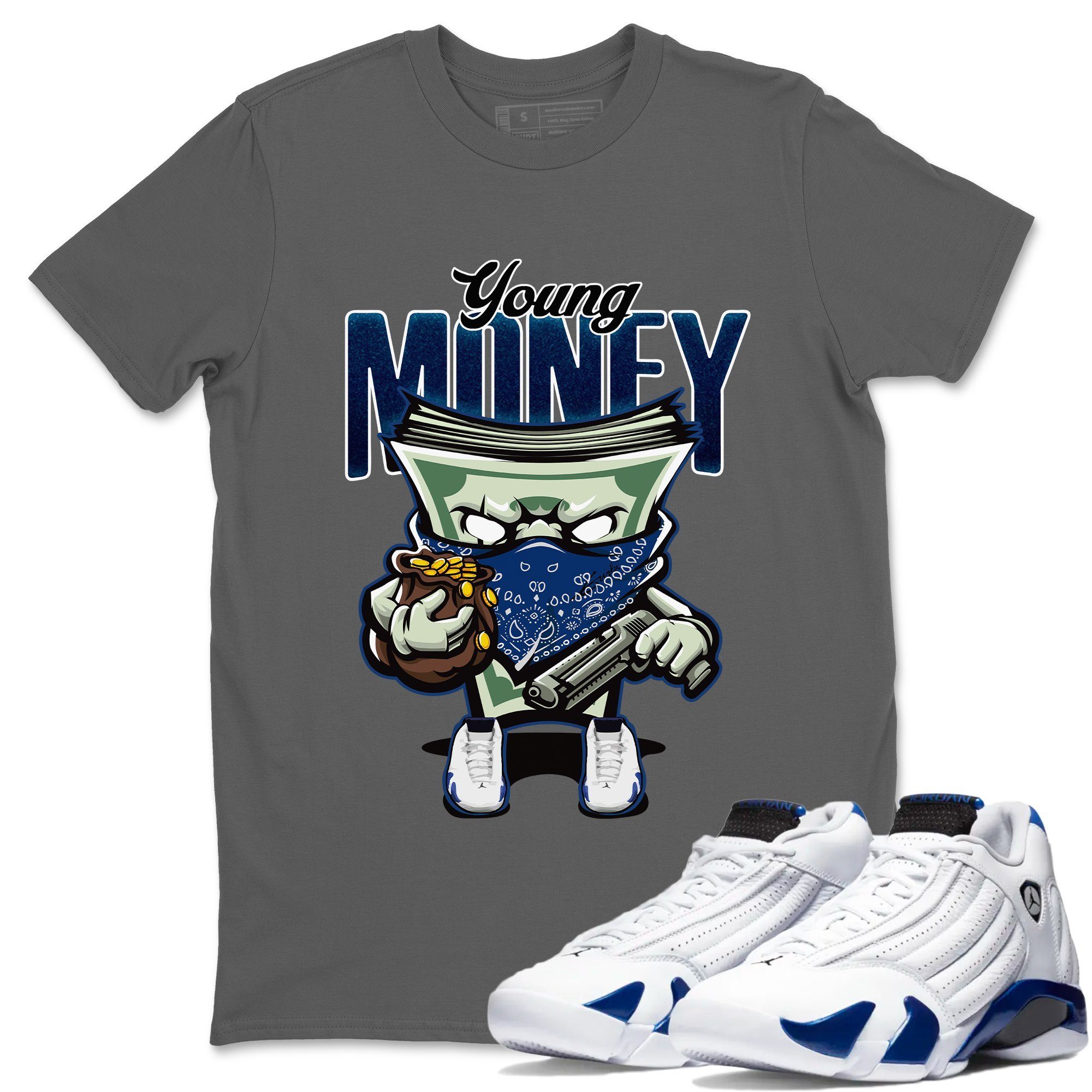 Young Money Unisex Tops - Air Jordan 14 Hyper Royal