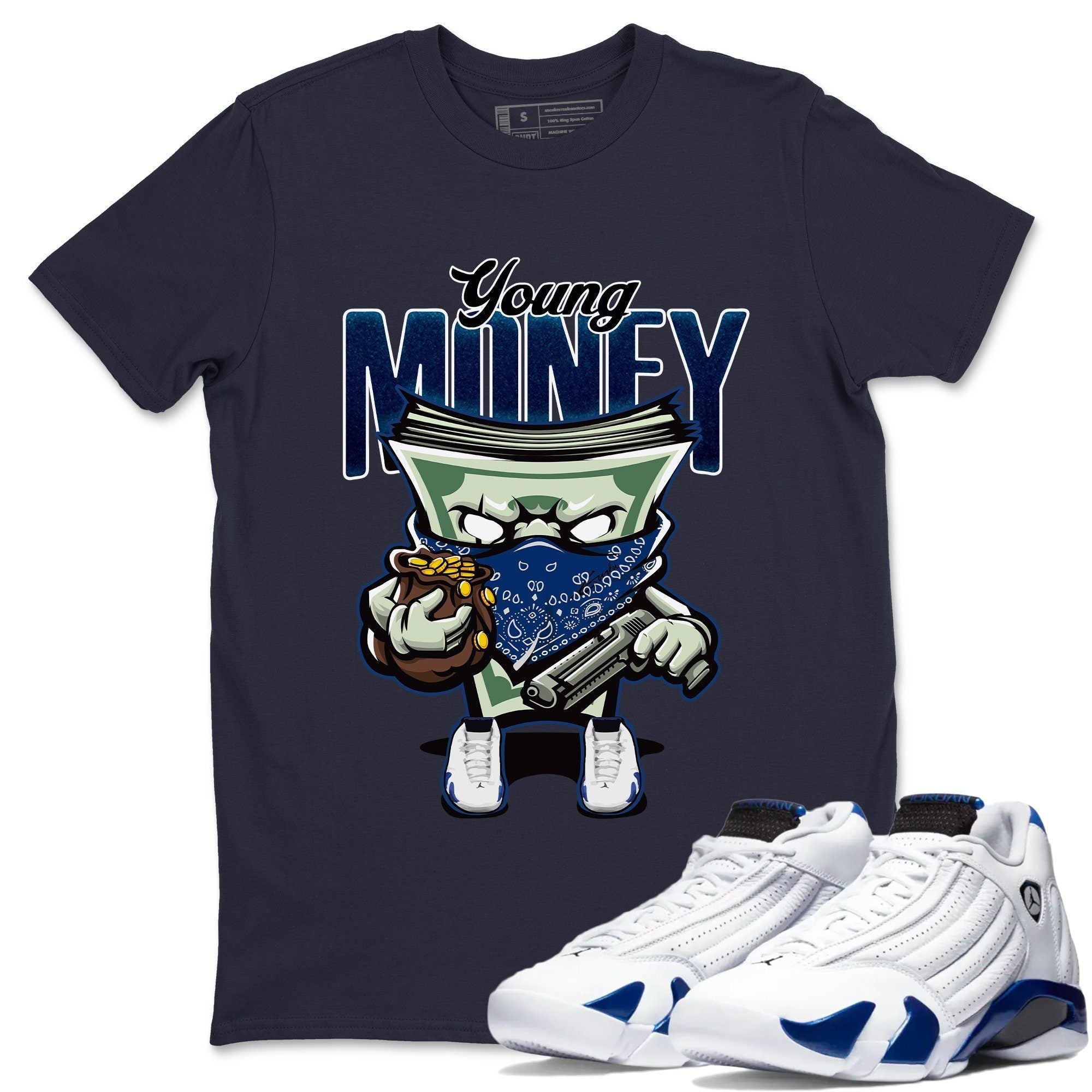 Young Money Unisex Tops - Air Jordan 14 Hyper Royal