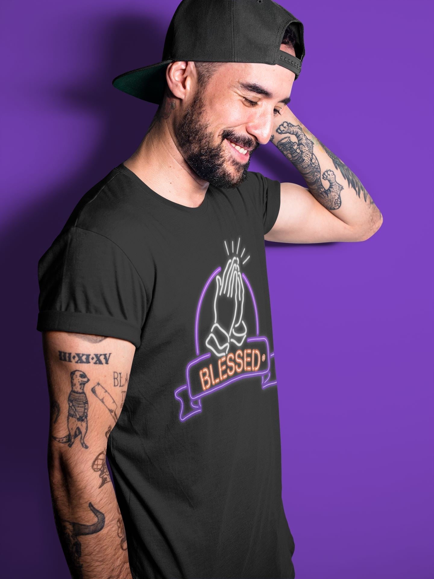 Blessed Unisex Tops - Air Jordan 3 Court Purple