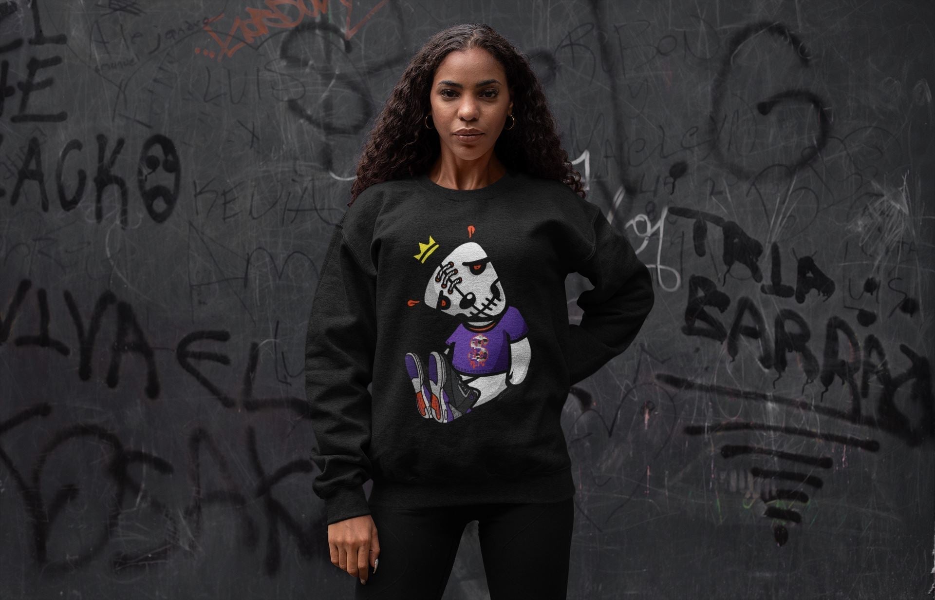 Dead Dolls Unisex Tops - Air Jordan 3 Court Purple